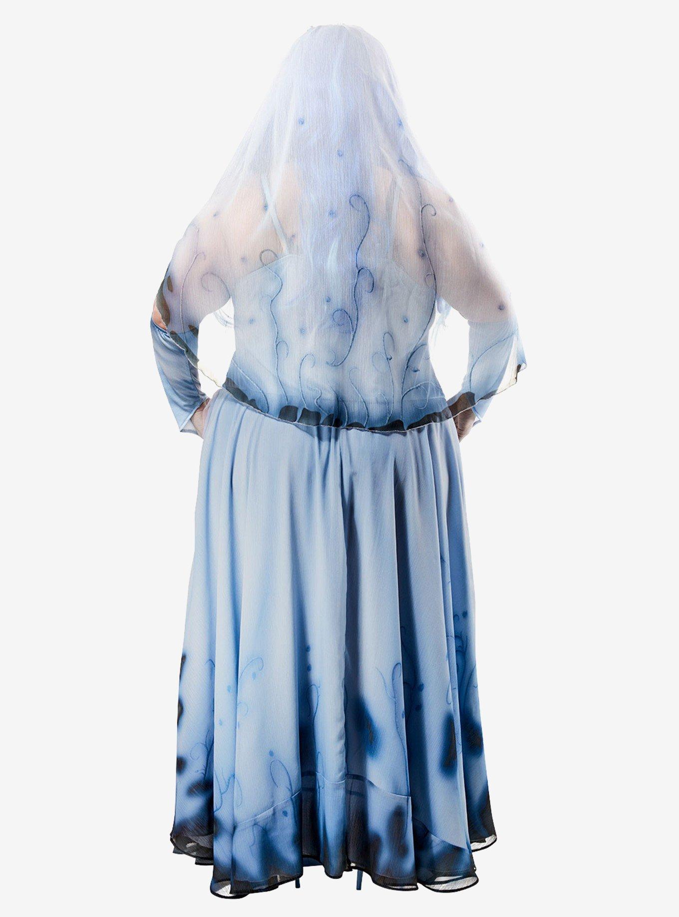 Corpse Bride Emily Plus Size Costume, BLUE, alternate