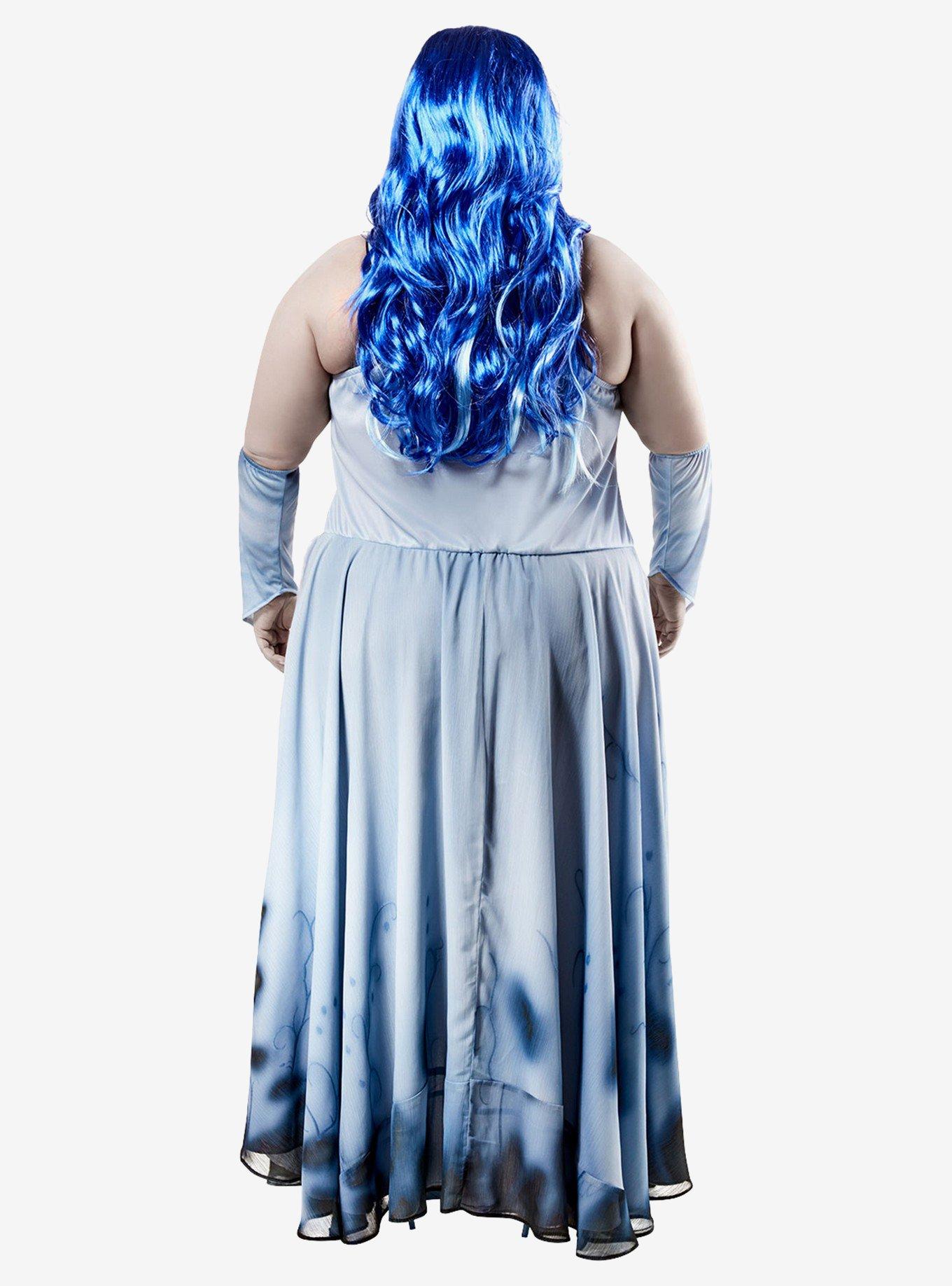 Corpse Bride Emily Plus Size Costume, BLUE, alternate