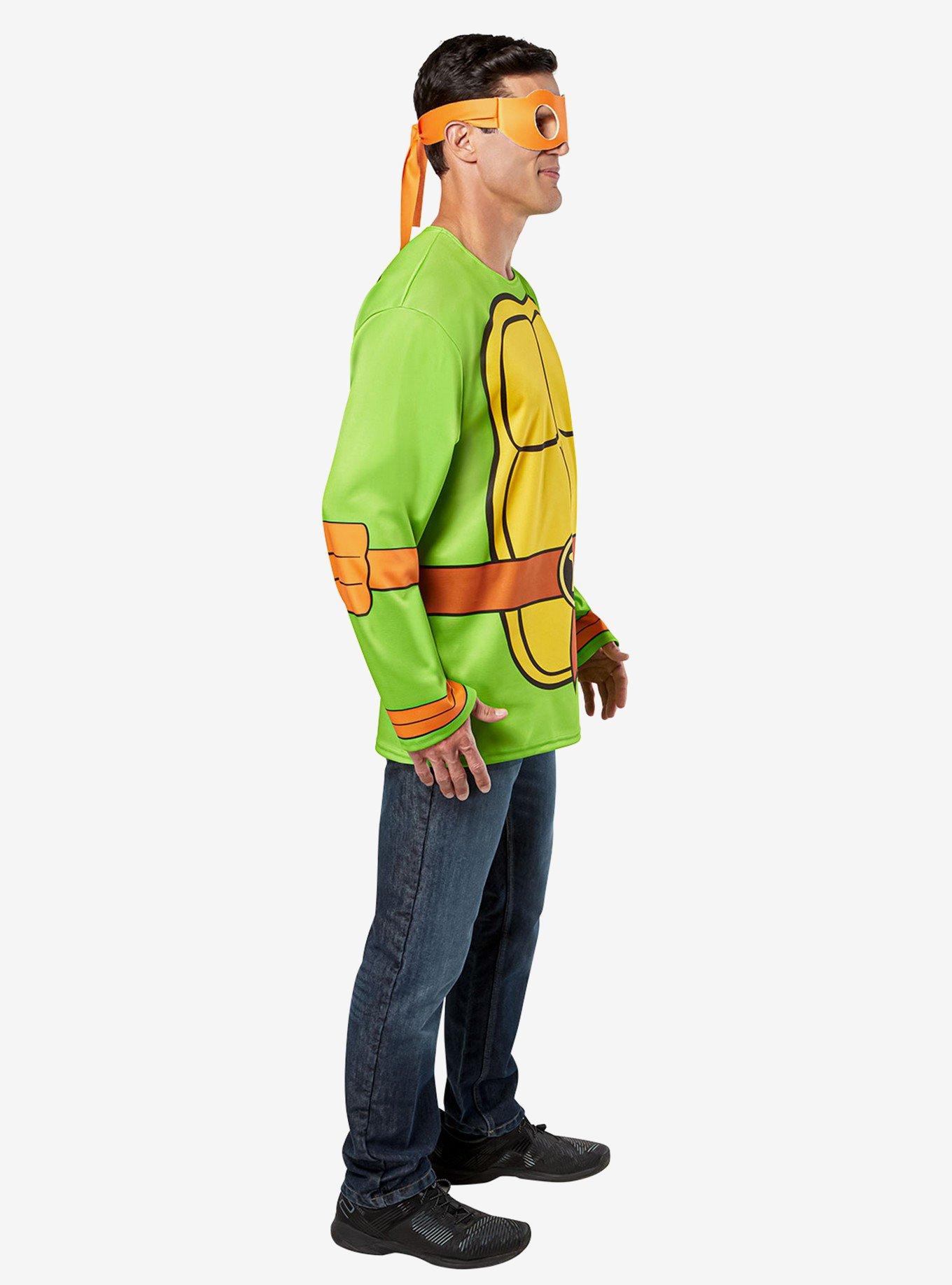 Teenage Mutant Ninja Turtles Michelangelo Costume Top and Mask, GREEN, alternate