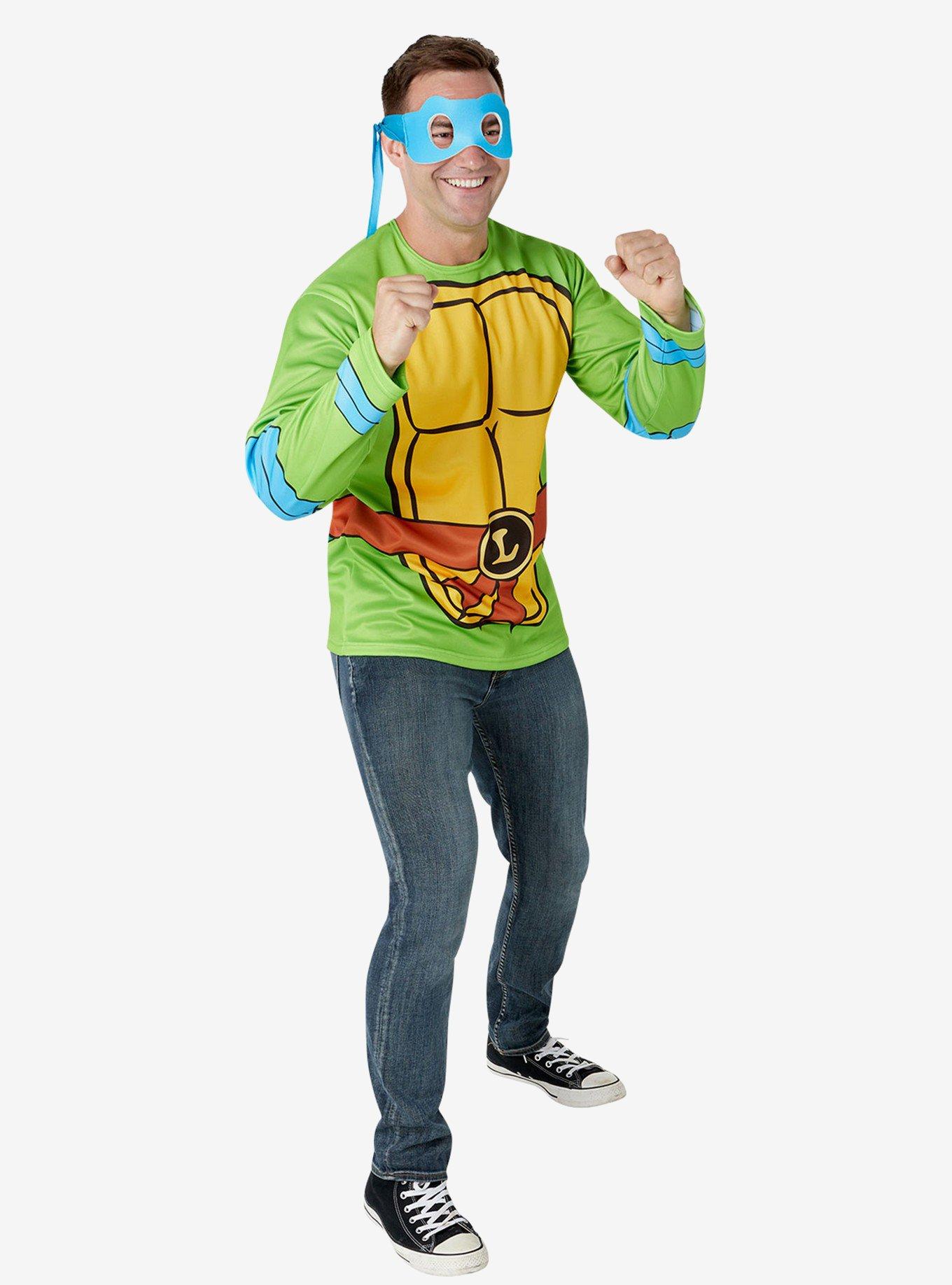 Teenage Mutant Ninja Turtles Leonardo Costume Top and Mask, GREEN, alternate