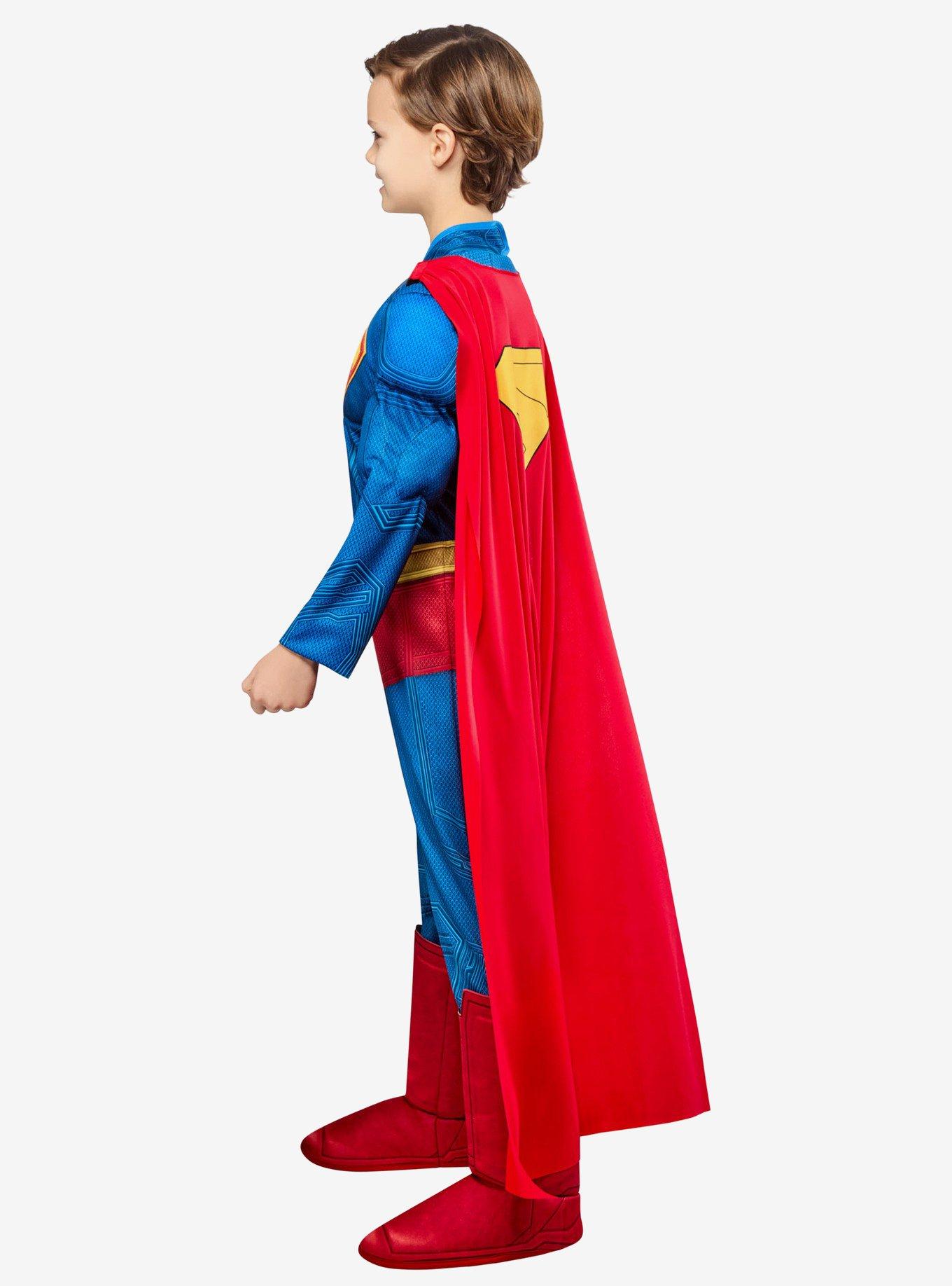 DC Comics Superman Movie Deluxe Youth Costume, BLUE, alternate