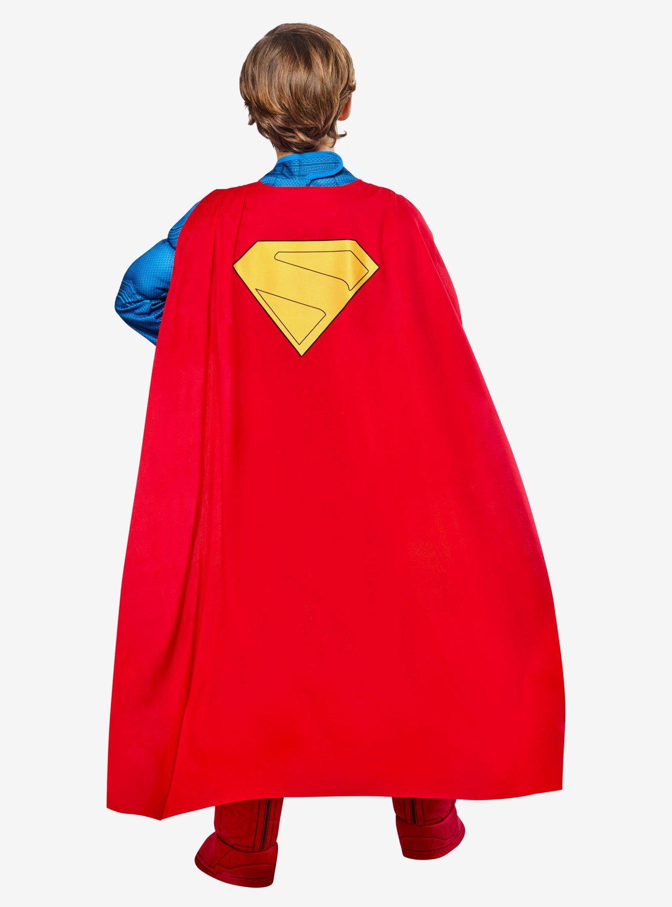 DC Comics Superman Movie Deluxe Youth Costume, BLUE, alternate