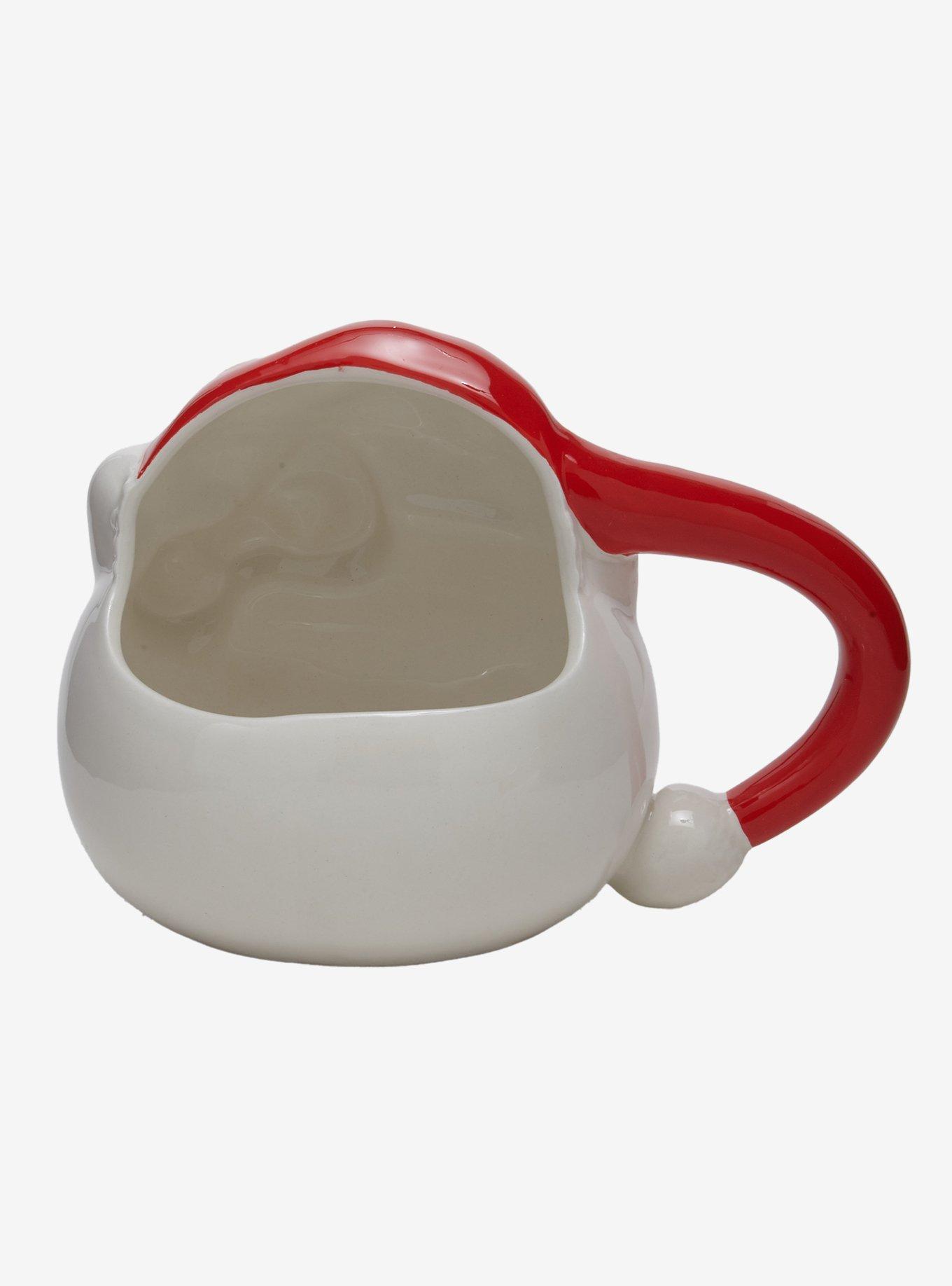 Hello Kitty Santa Hat Figural Mug, , hi-res