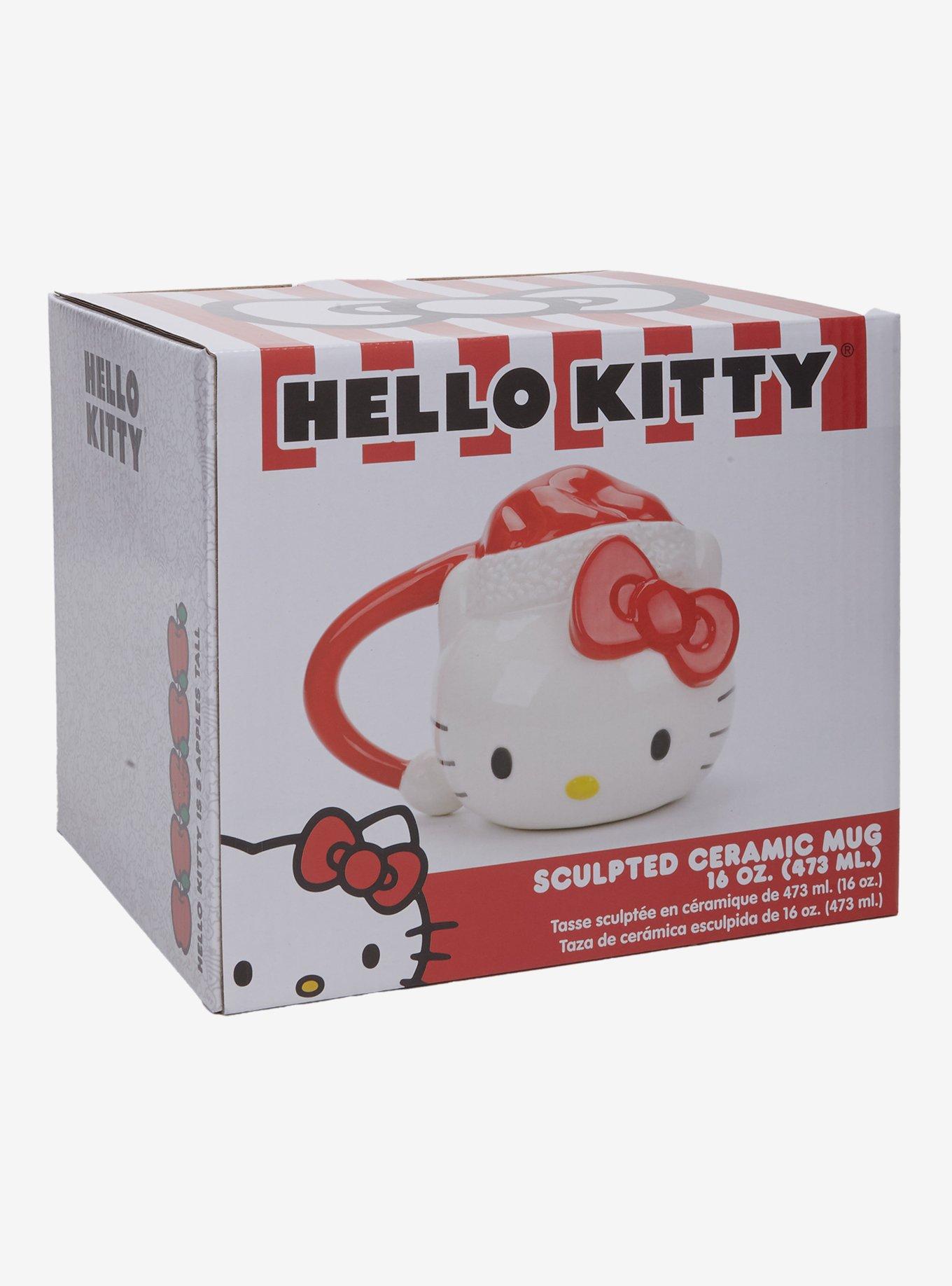 Hello Kitty Santa Hat Figural Mug, , alternate