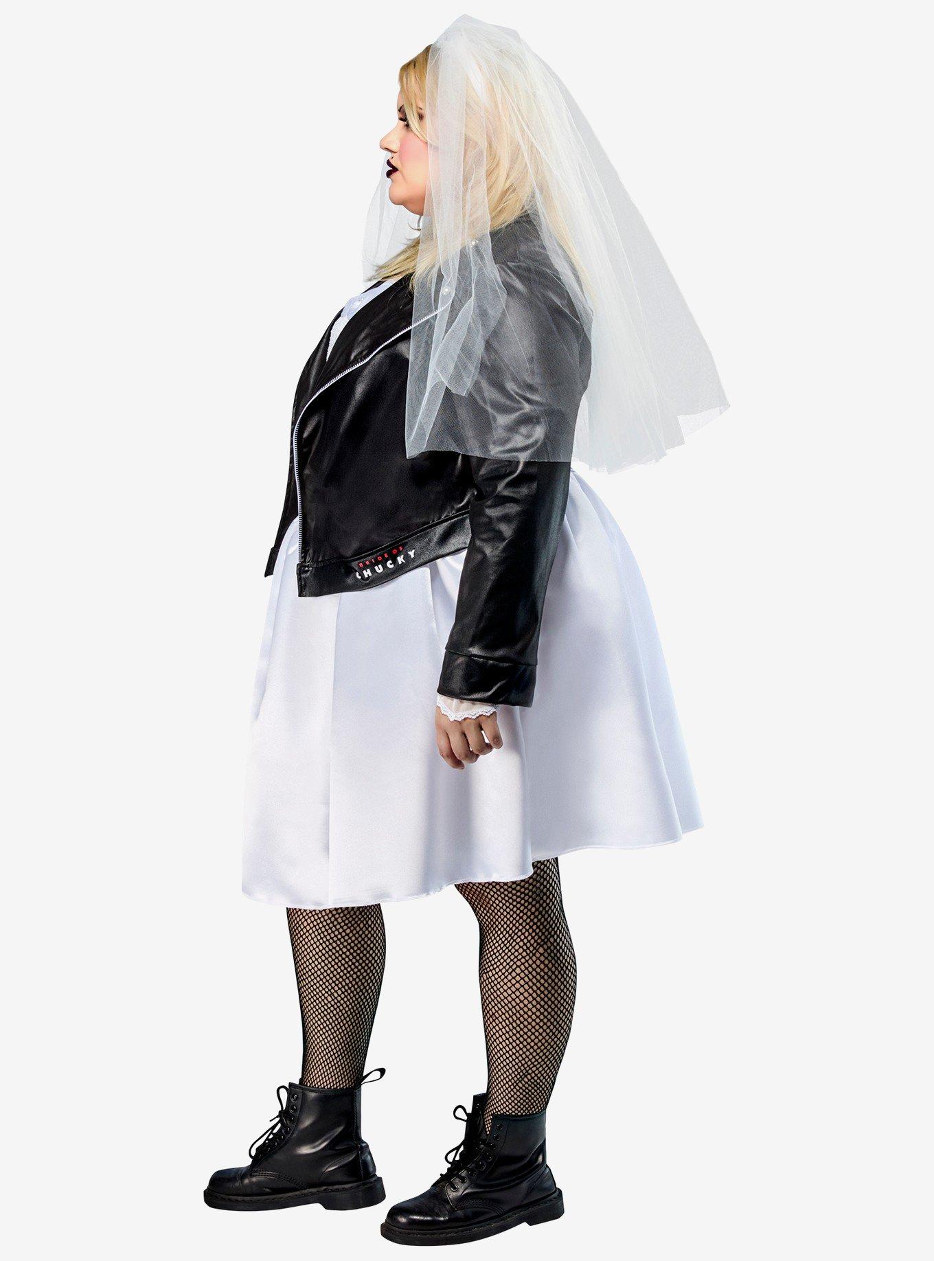 Bride of Chucky Tiffany Valentine Plus Size Costume, BRIGHT WHITE, alternate