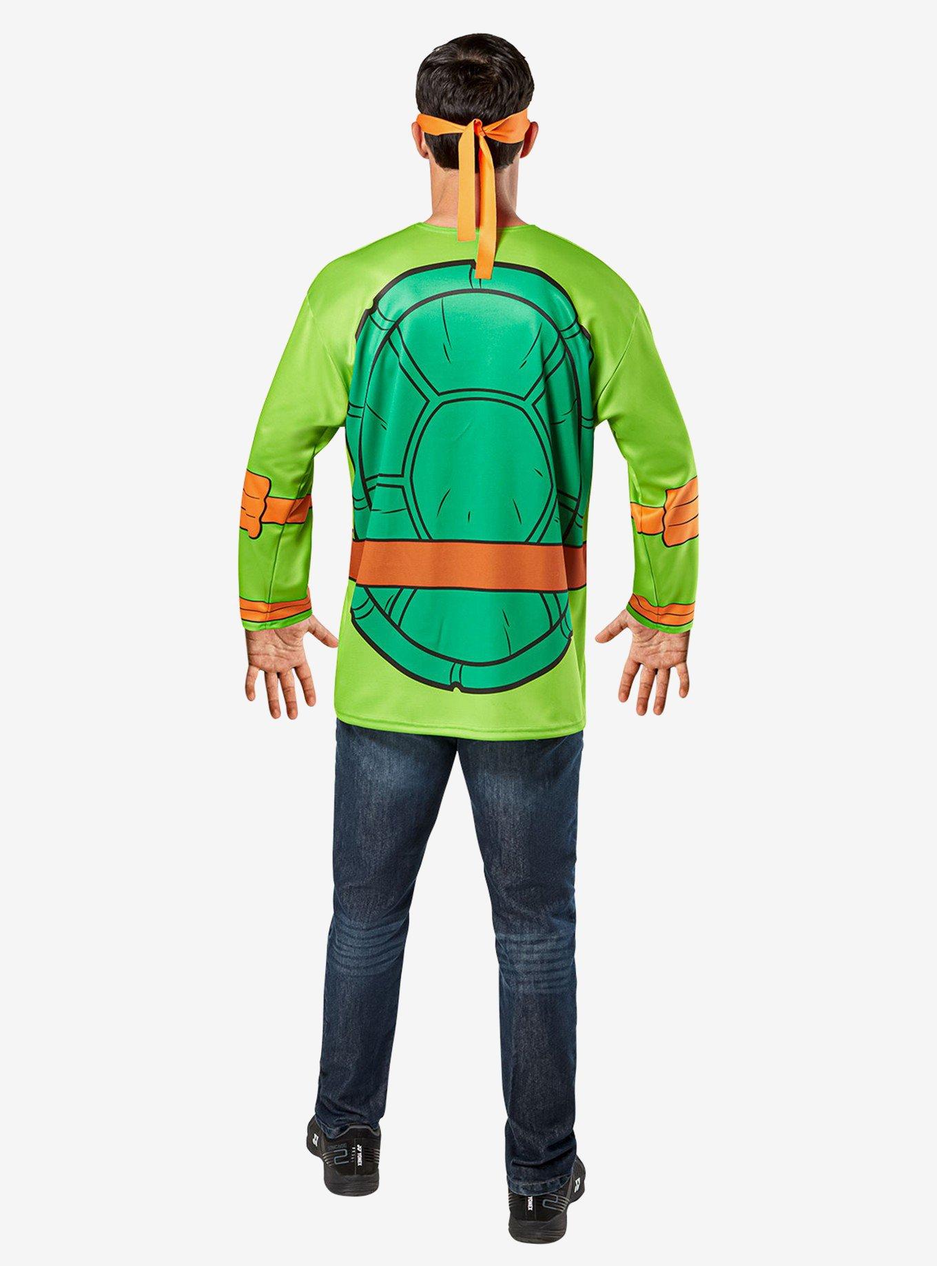 Teenage Mutant Ninja Turtles Michelangelo Costume Top and Mask, GREEN, alternate