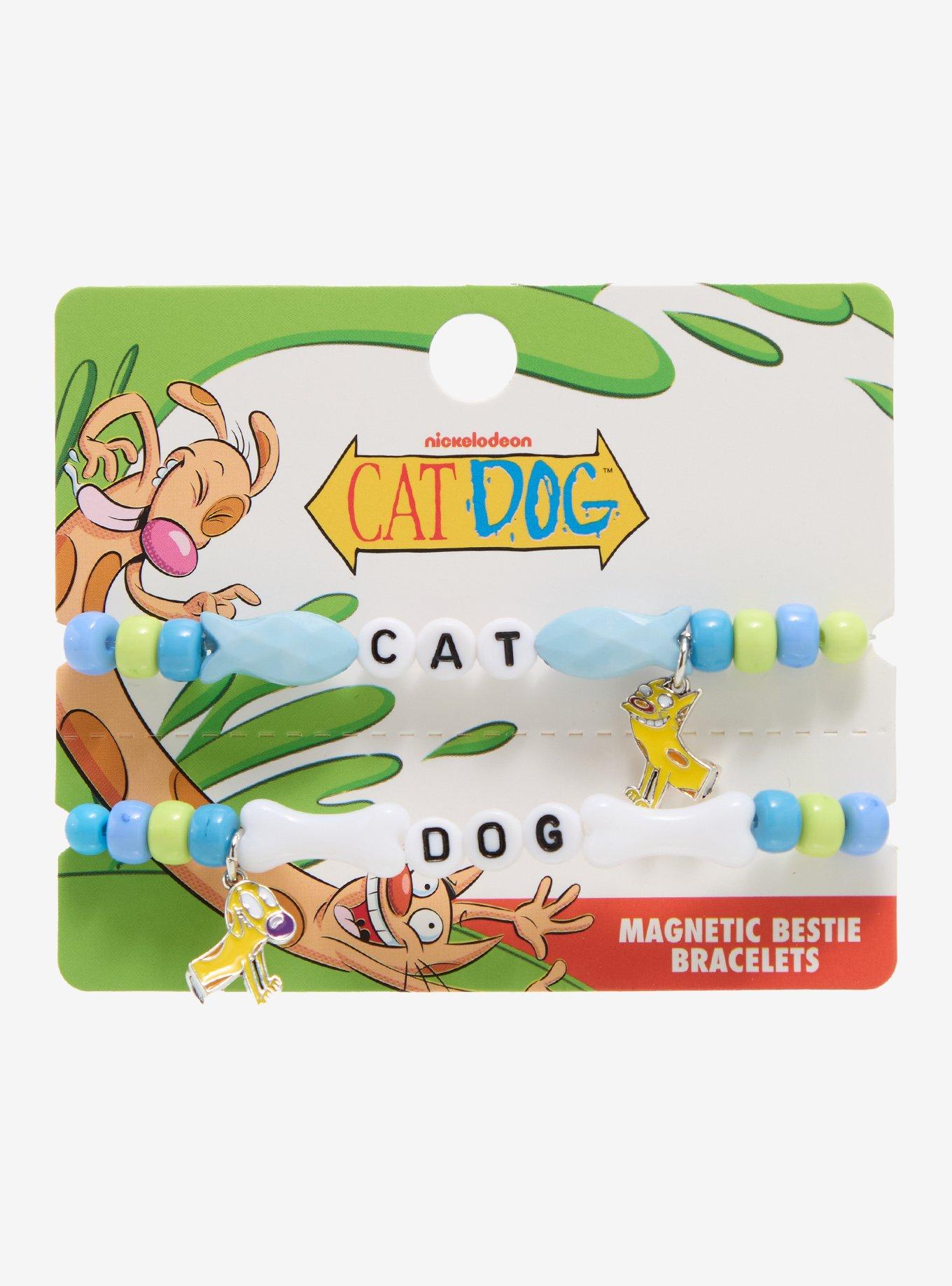 CatDog Magnetic Best Friend Bead Bracelet Set, , hi-res