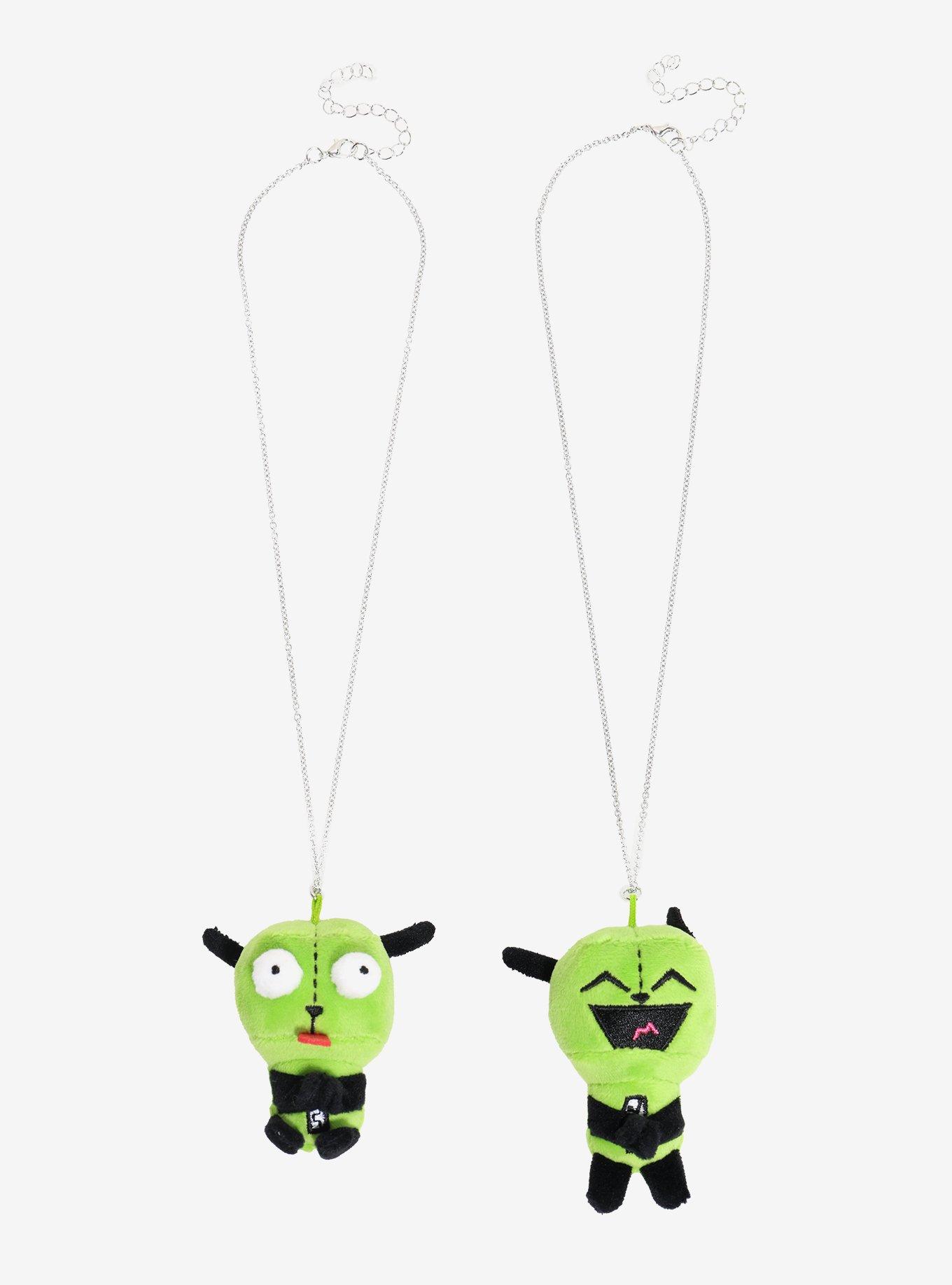 Invader Zim Plush GIR Magnetic Best Friend Necklace Set, , hi-res