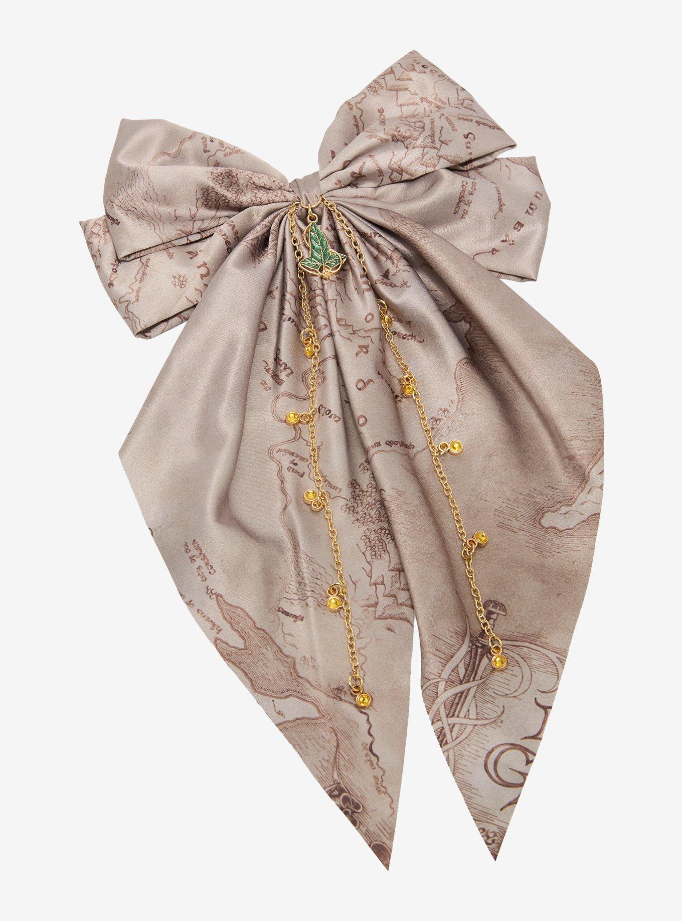 The Lord Of The Rings Middle-Earth Map Chain Hair Bow, , hi-res