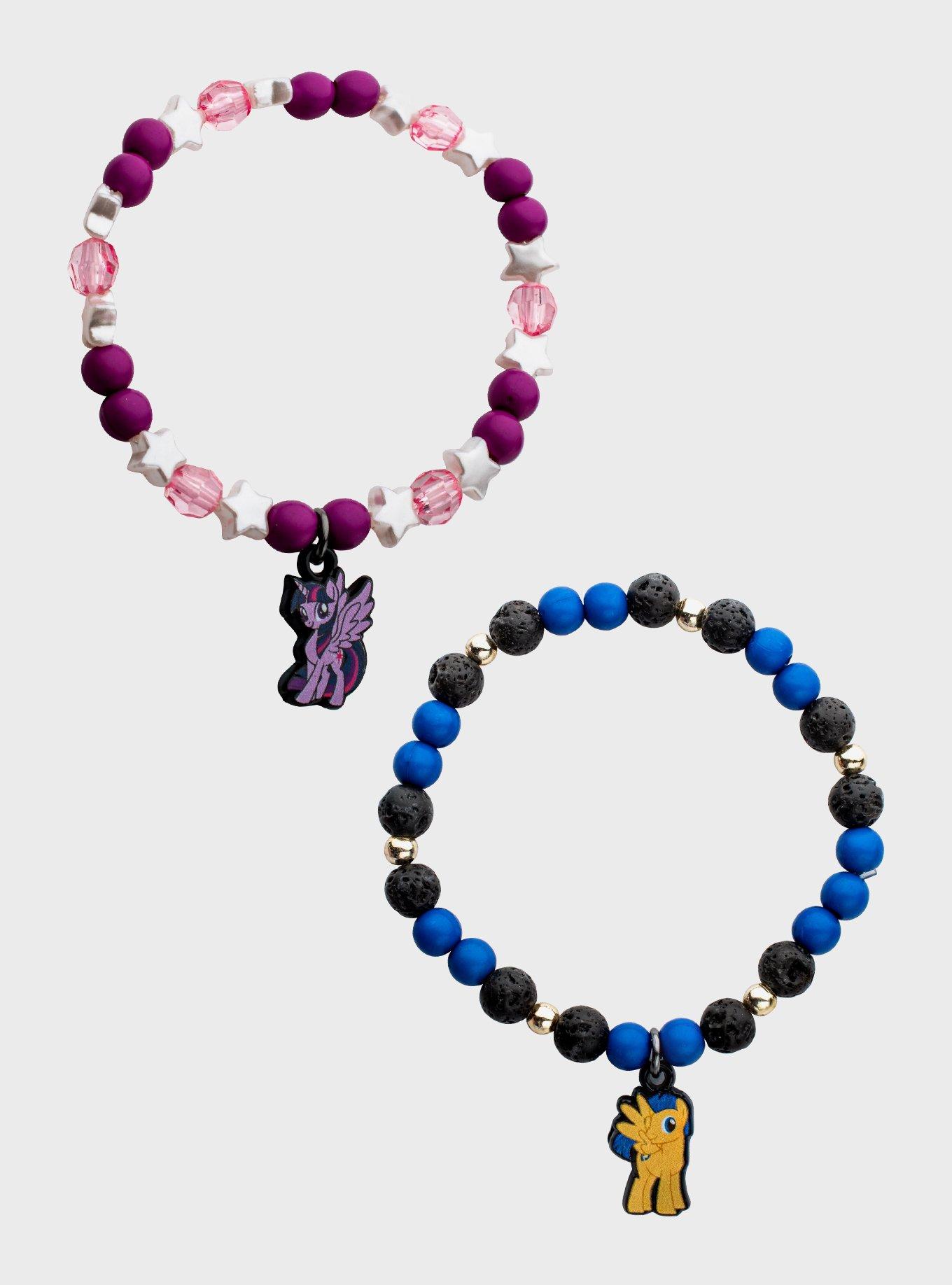 My Little Pony: Friendship Is Magic Twilight Sparkle & Applejack Bead Bracelet Set, , hi-res