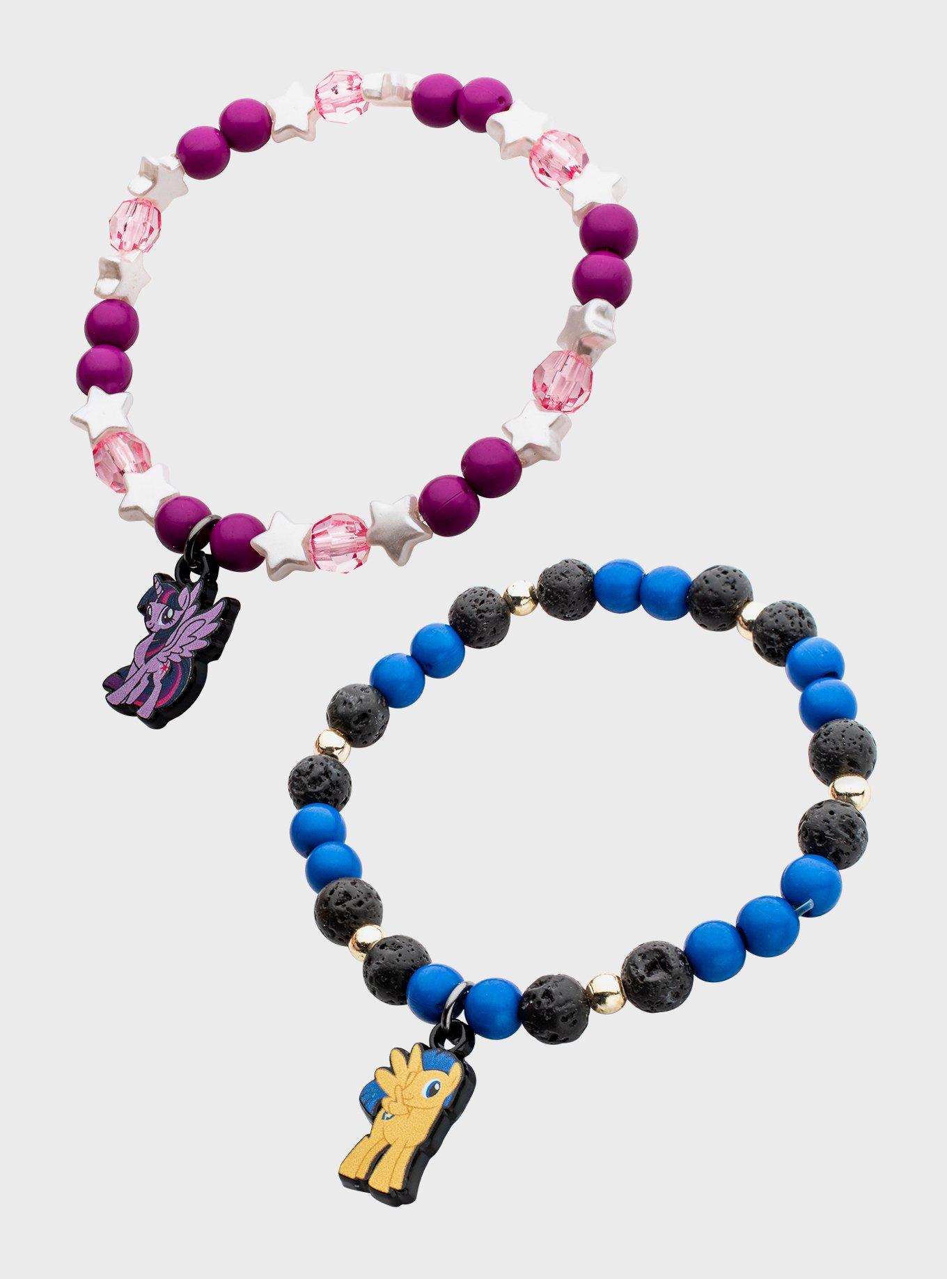 My Little Pony: Friendship Is Magic Twilight Sparkle & Applejack Bead Bracelet Set, , alternate