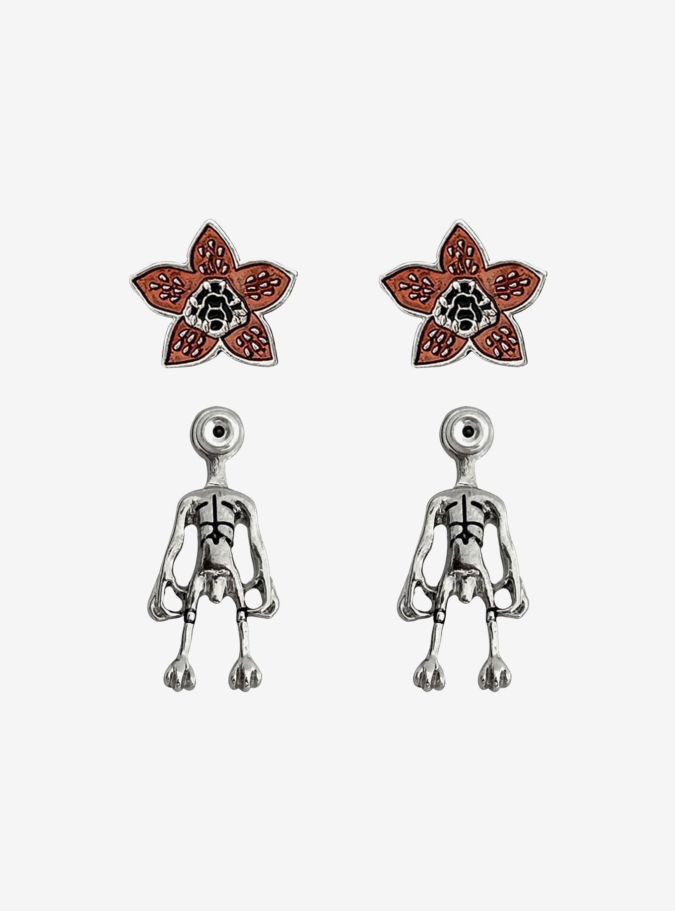 Stranger Things Demogorgon Front/Back Earrings, , alternate