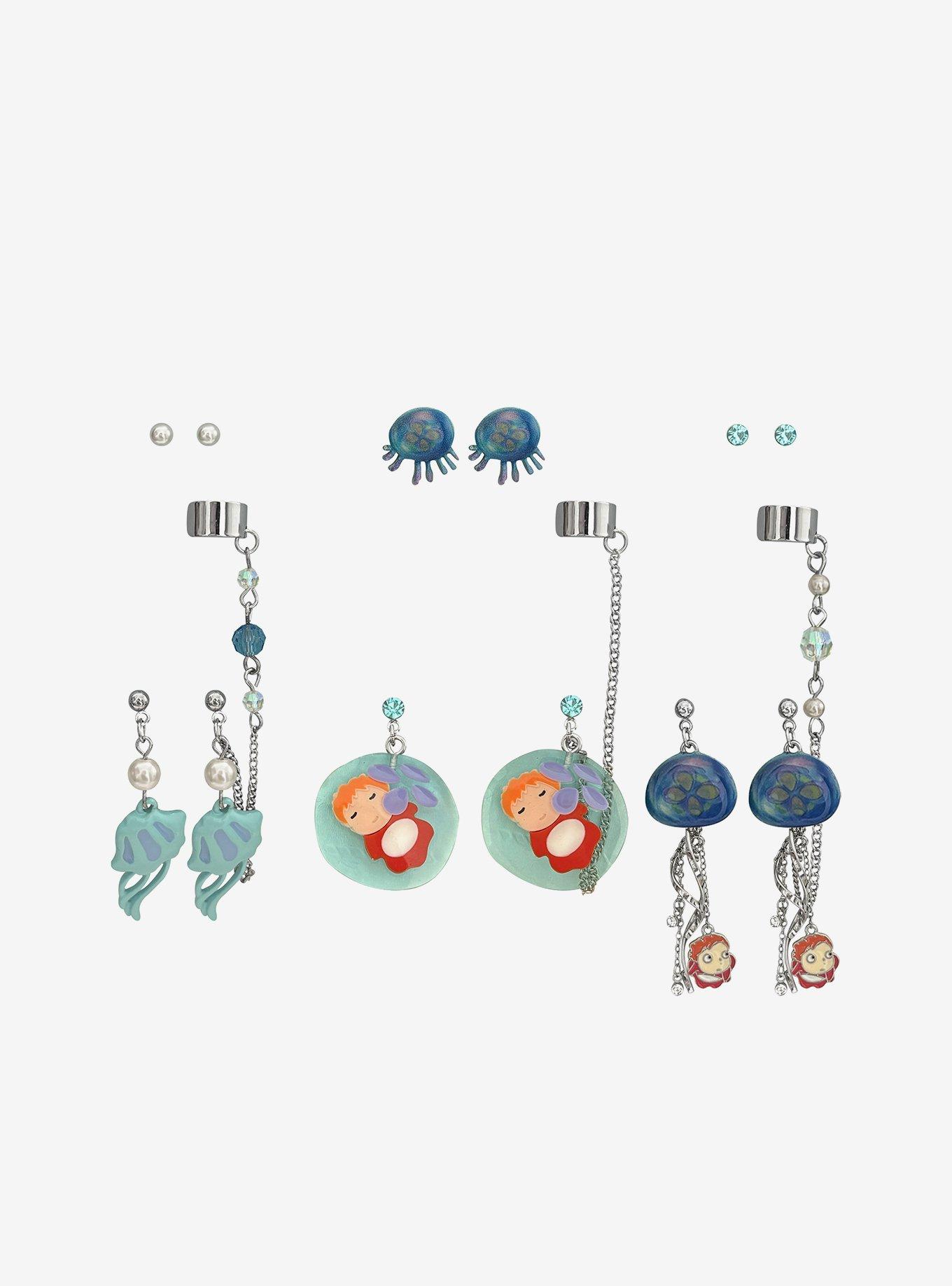 Studio Ghibli&reg; Ponyo Aquatic Creatures Cuff Earring Set, , hi-res