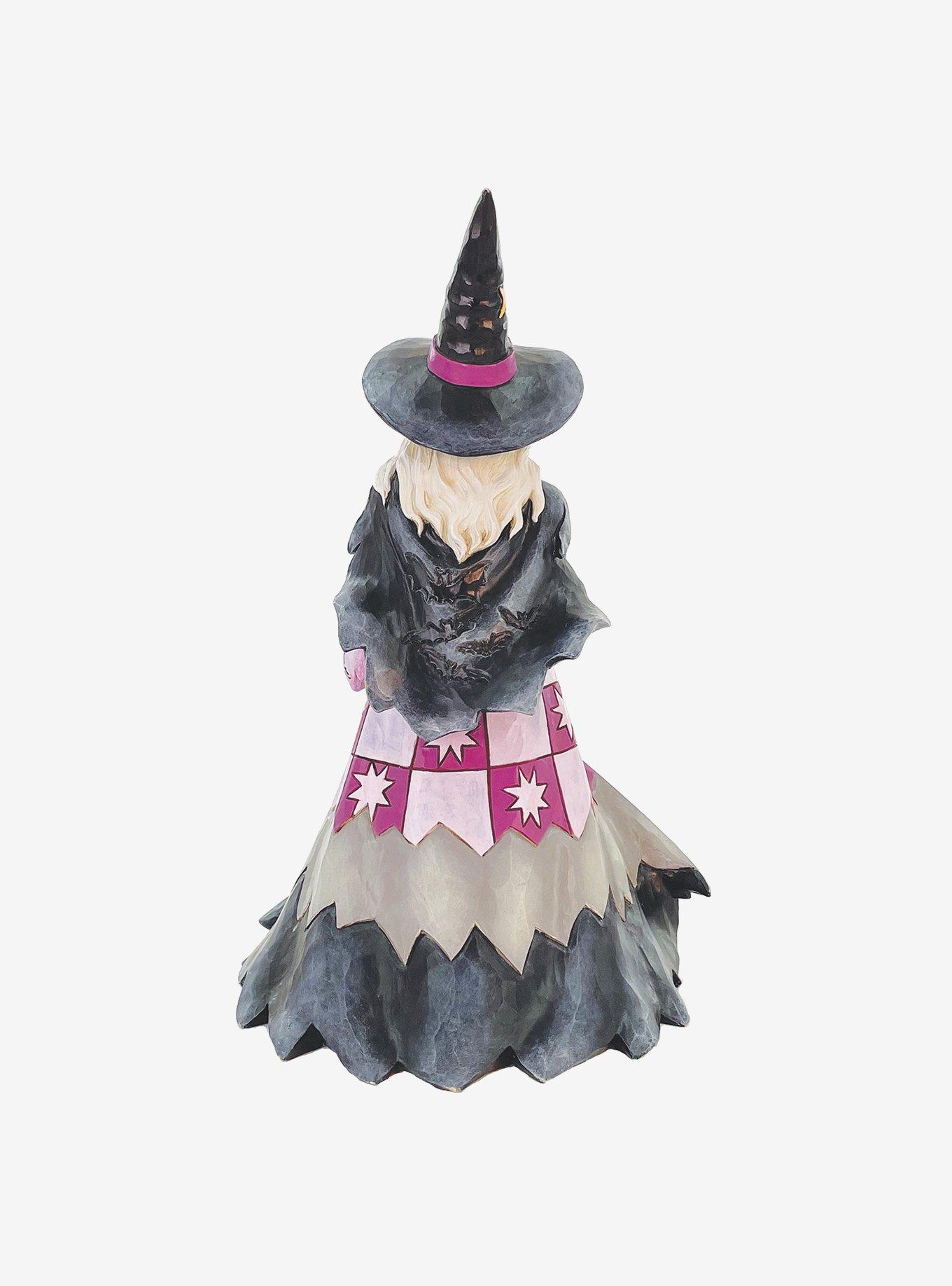 Halloween Witch Holding Pumpkin Figurine, , alternate