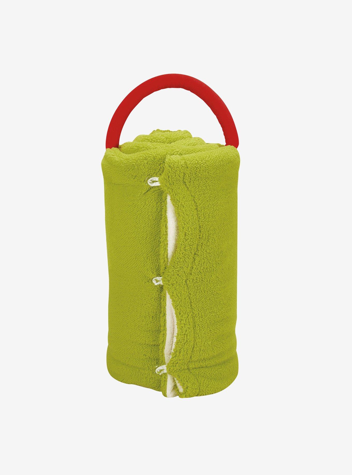 Dr. Seuss How The Grinch Stole Christmas Grinch Santa Snow Throw, , hi-res