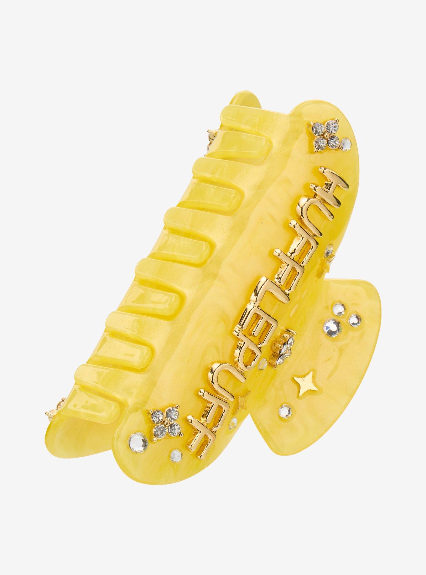 Harry Potter Hufflepuff Lettered Claw Clip — BoxLunch Exclusive, , alternate