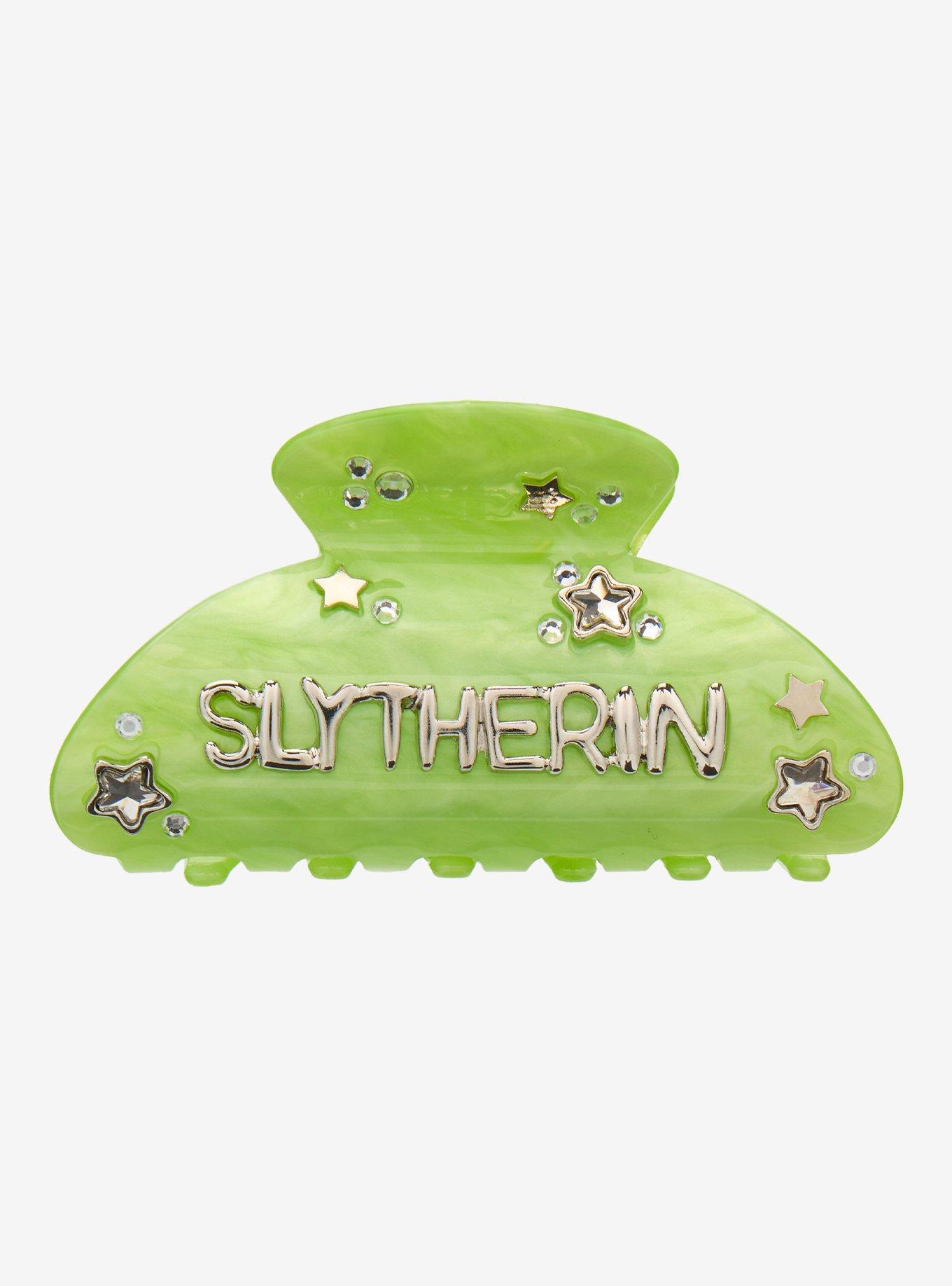 Harry Potter Slytherin Lettered Claw Clip — BoxLunch Exclusive, , hi-res