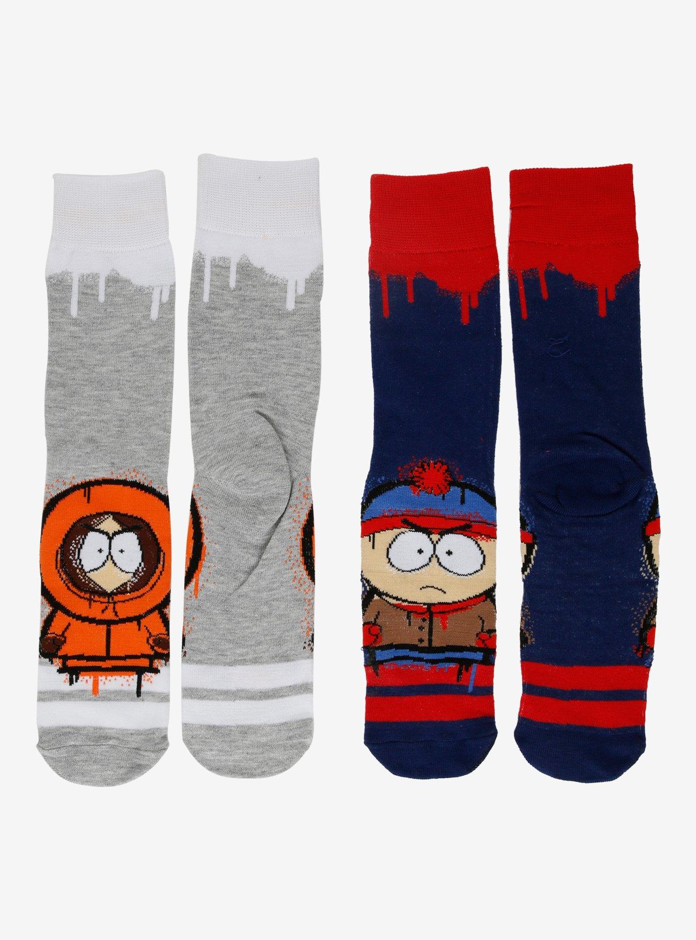 South Park Stan & Kenny Crew Socks 2 Pair, , hi-res