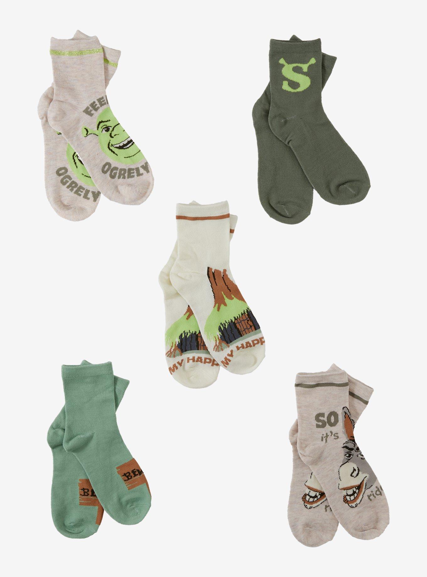 Shrek Donkey House Ankle Socks 5 Pair, , hi-res