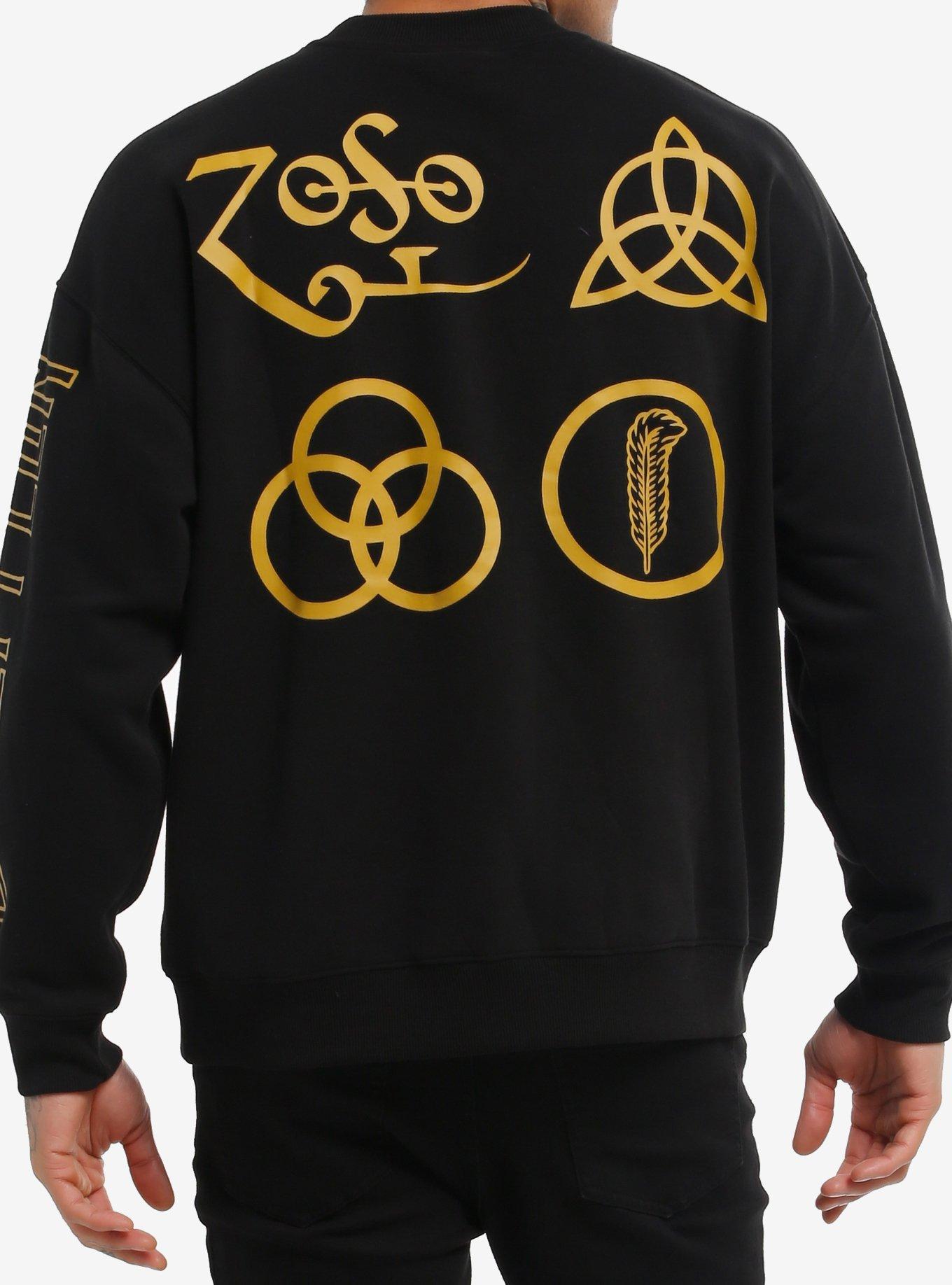 Led Zeppelin Zoso Logo Crewneck Sweater, , hi-res