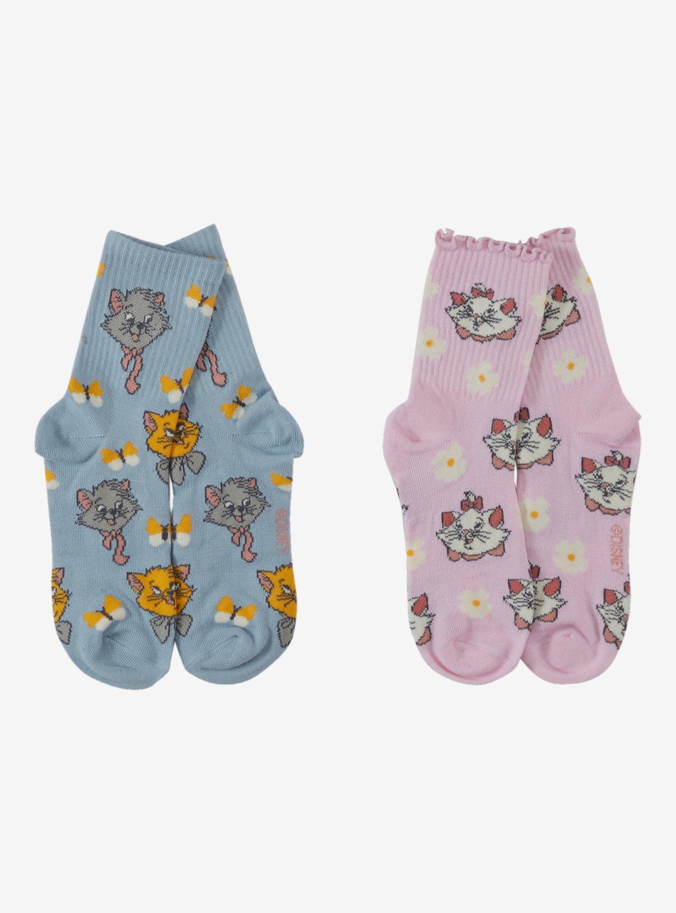 Disney The Aristocats Kitten Trio Crew Socks 2 Pair, , hi-res