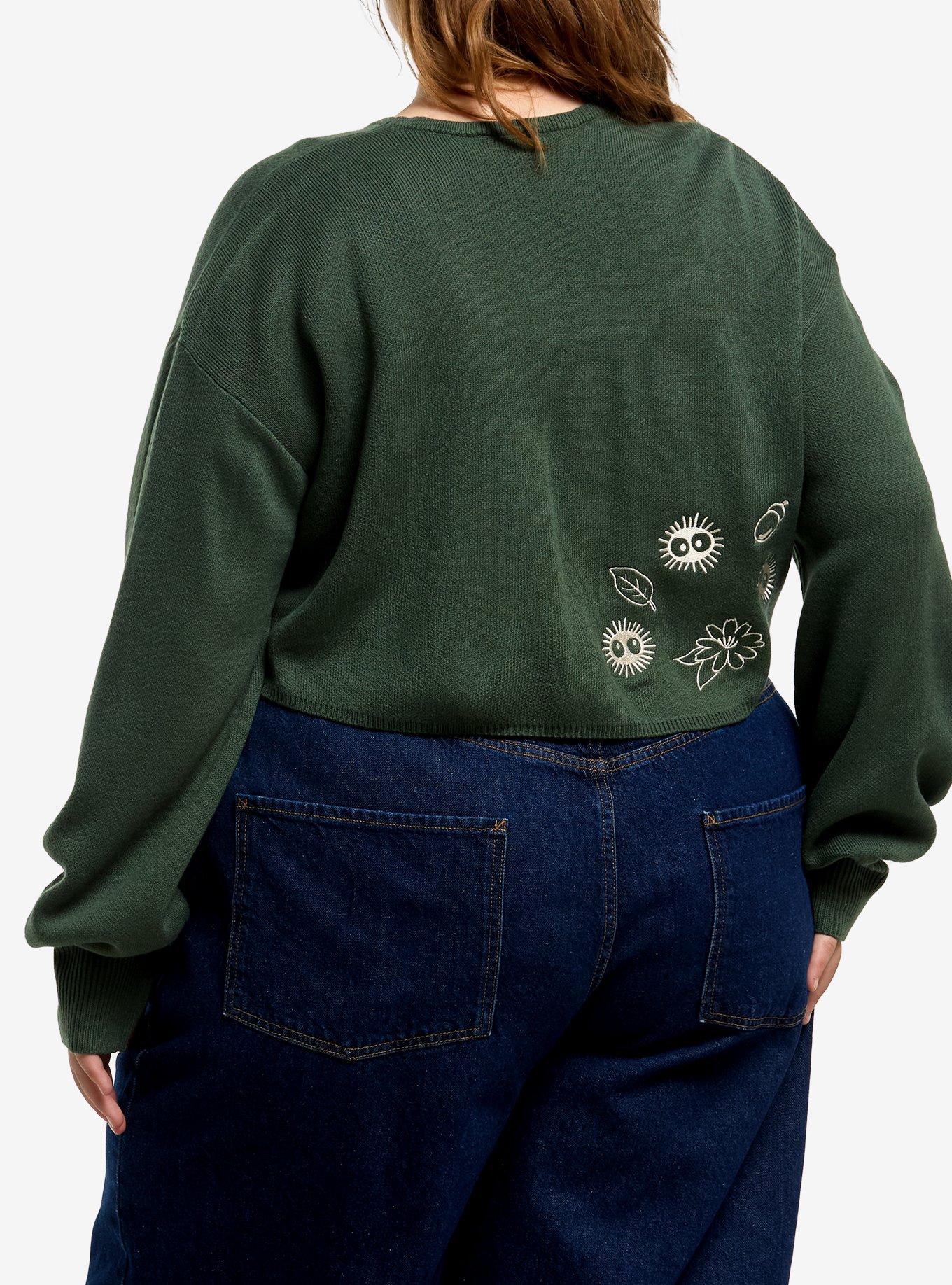 Studio Ghibli&reg; My Neighbor Totoro Embroidered Girls Knit Shrug Plus Size, MULTI, alternate