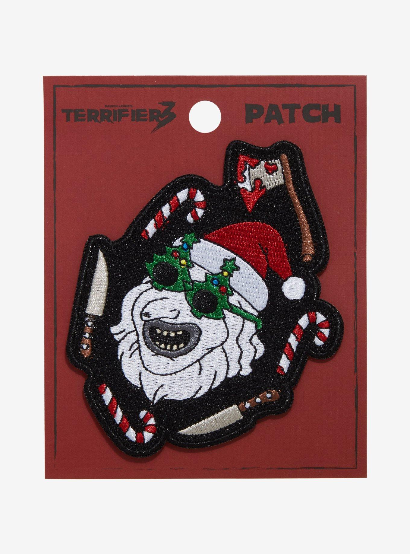 Terrifier 3 Art The Clown Christmas Patch, , hi-res