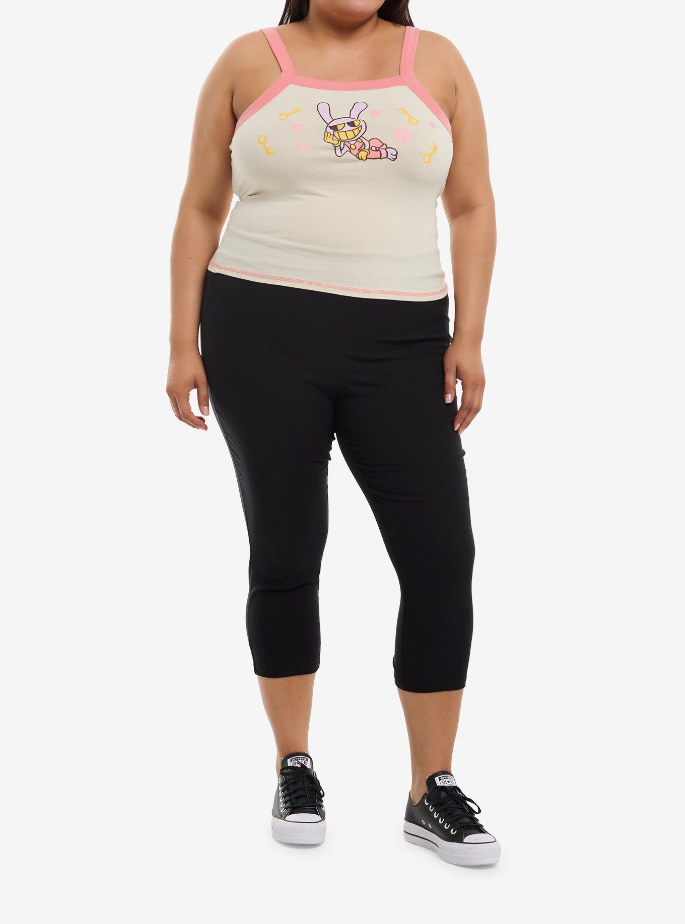 The Amazing Digital Circus Jax Contrast Girls Crop Tank Top Plus Size, , hi-res