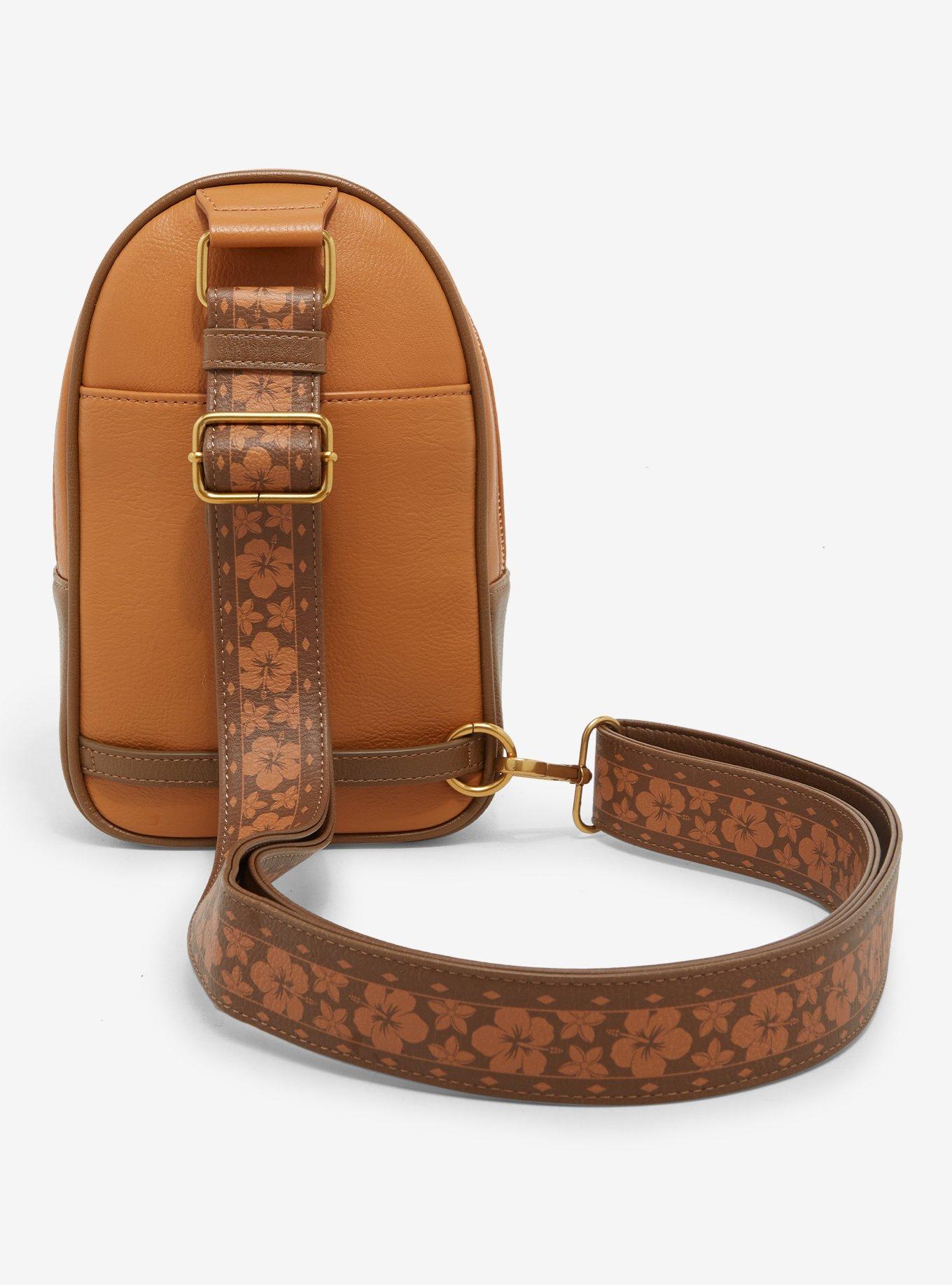 Loungefly Disney Lilo & Stitch Tonal Stitch Carving Crossbody Sling Bag - BoxLunch Exclusive, , alternate