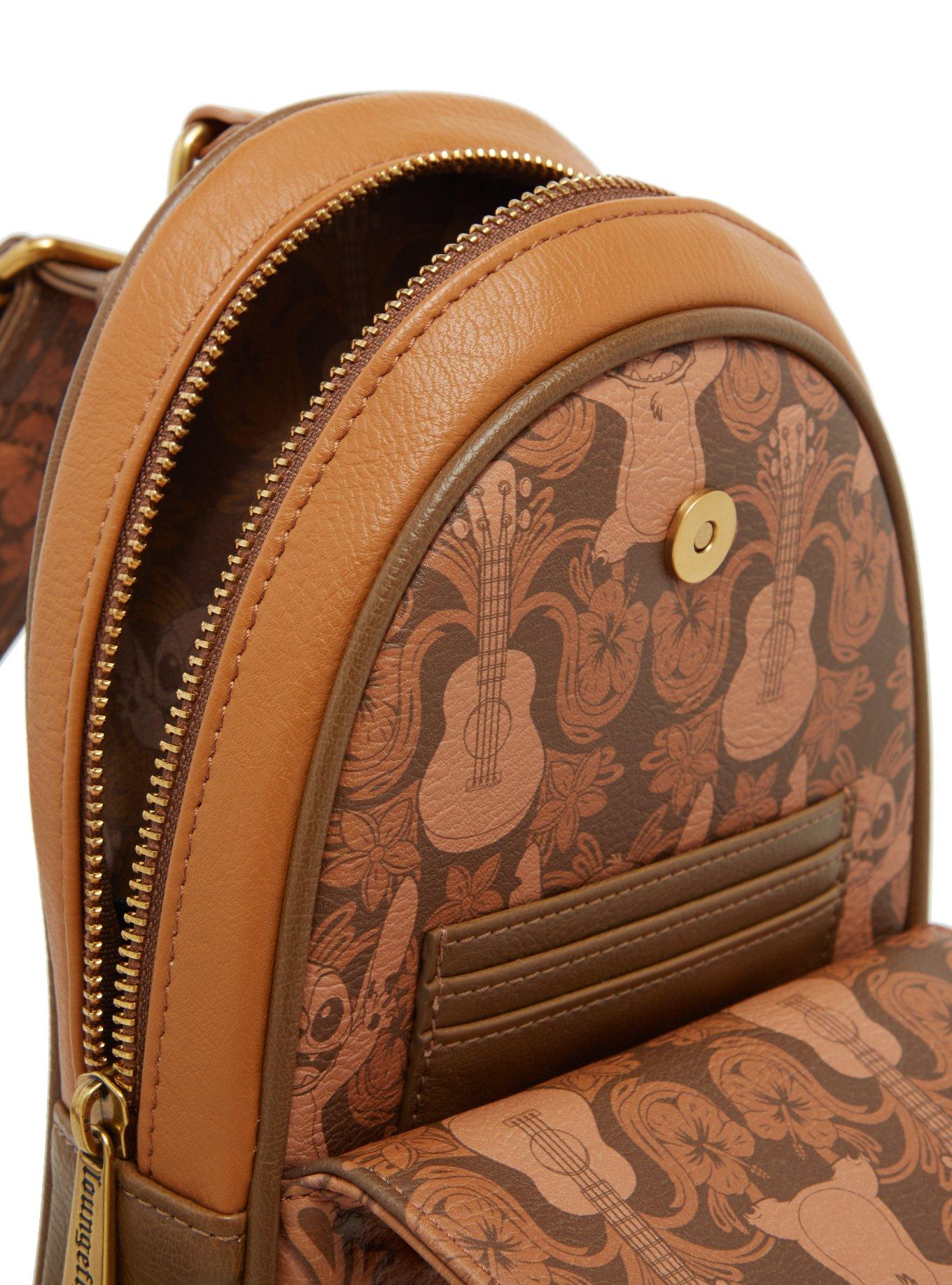 Loungefly Disney Lilo & Stitch Tonal Stitch Carving Crossbody Sling Bag - BoxLunch Exclusive