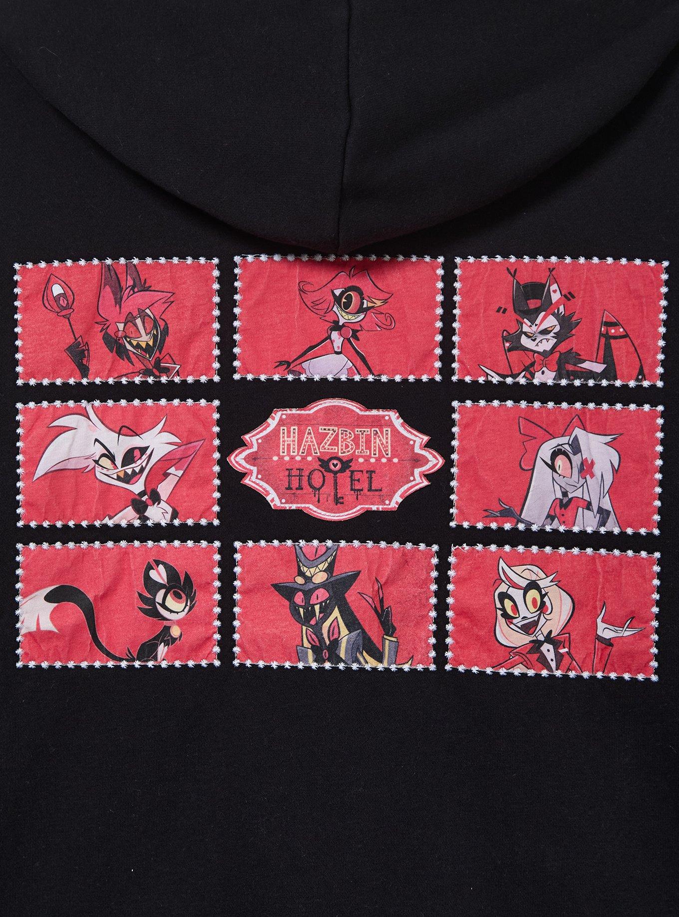 Hazbin Hotel Title Hoodie &mdash; BoxLunch Exclusive, BLACK, alternate