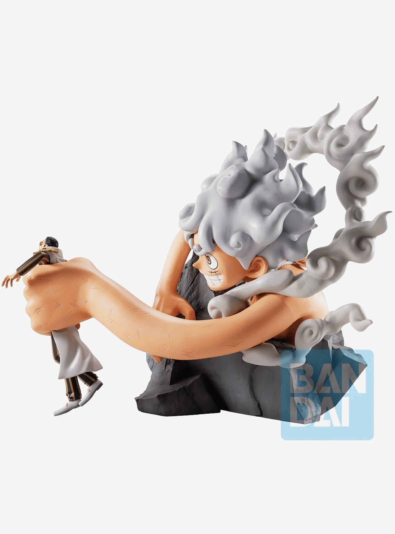 Bandai Namco One Piece Revible Moment Ichibansho Monkey D. Luffy Gear 5 vs. Borsalino (Burst of Energy) Figure, , hi-res