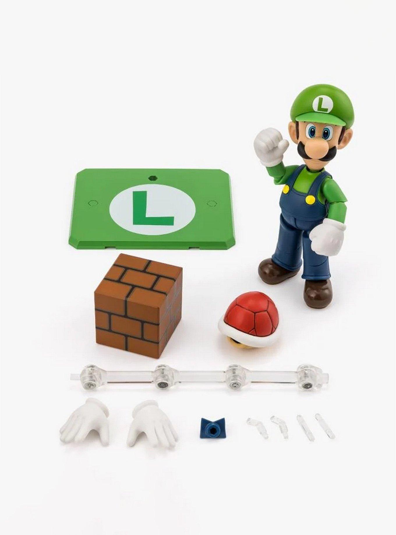 Bandai Namco Nintendo Super Mario S.H.Figuarts Luigi Figure, , alternate