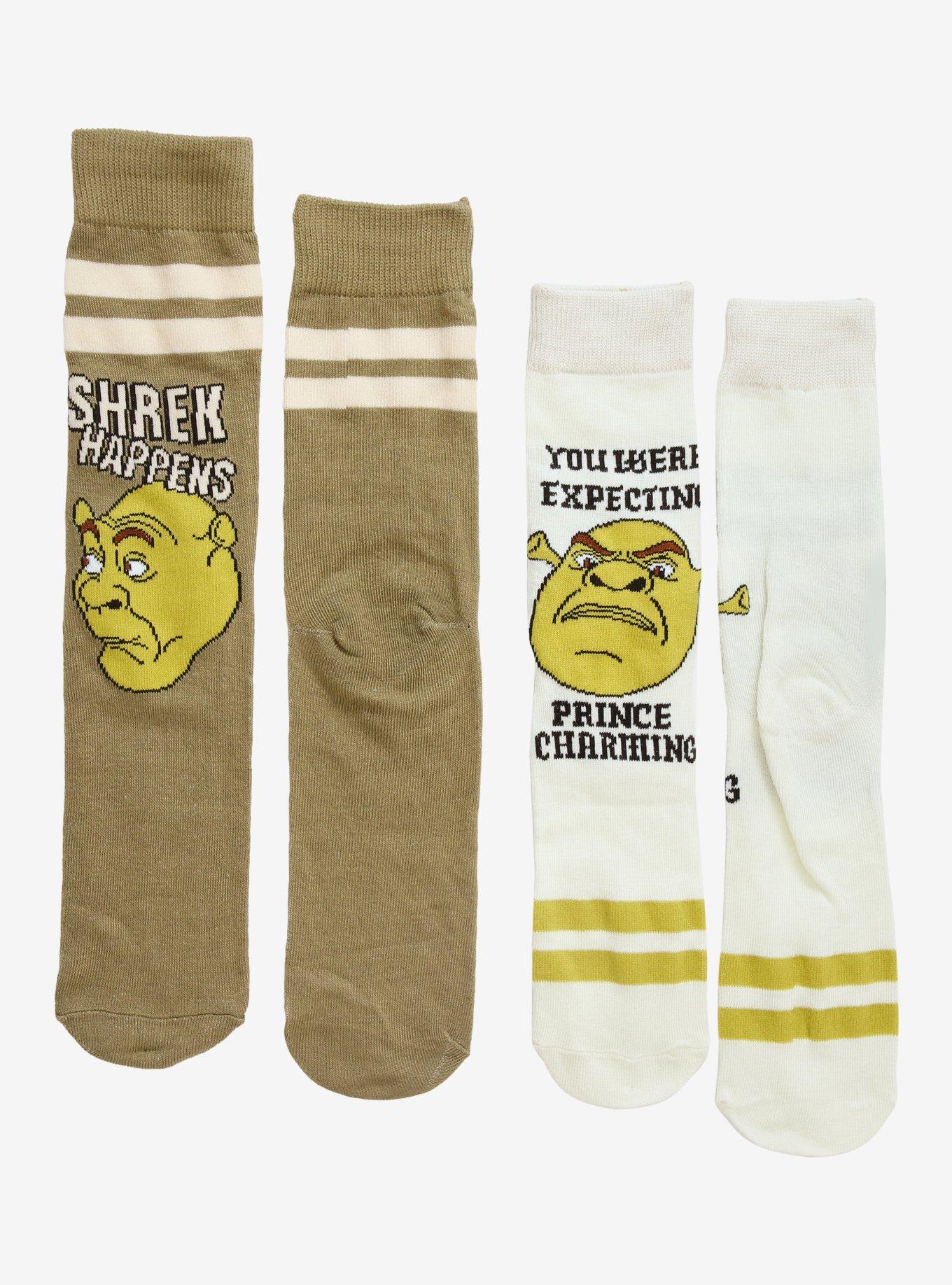 Shrek Meme Face Varsity Crew Socks, , hi-res