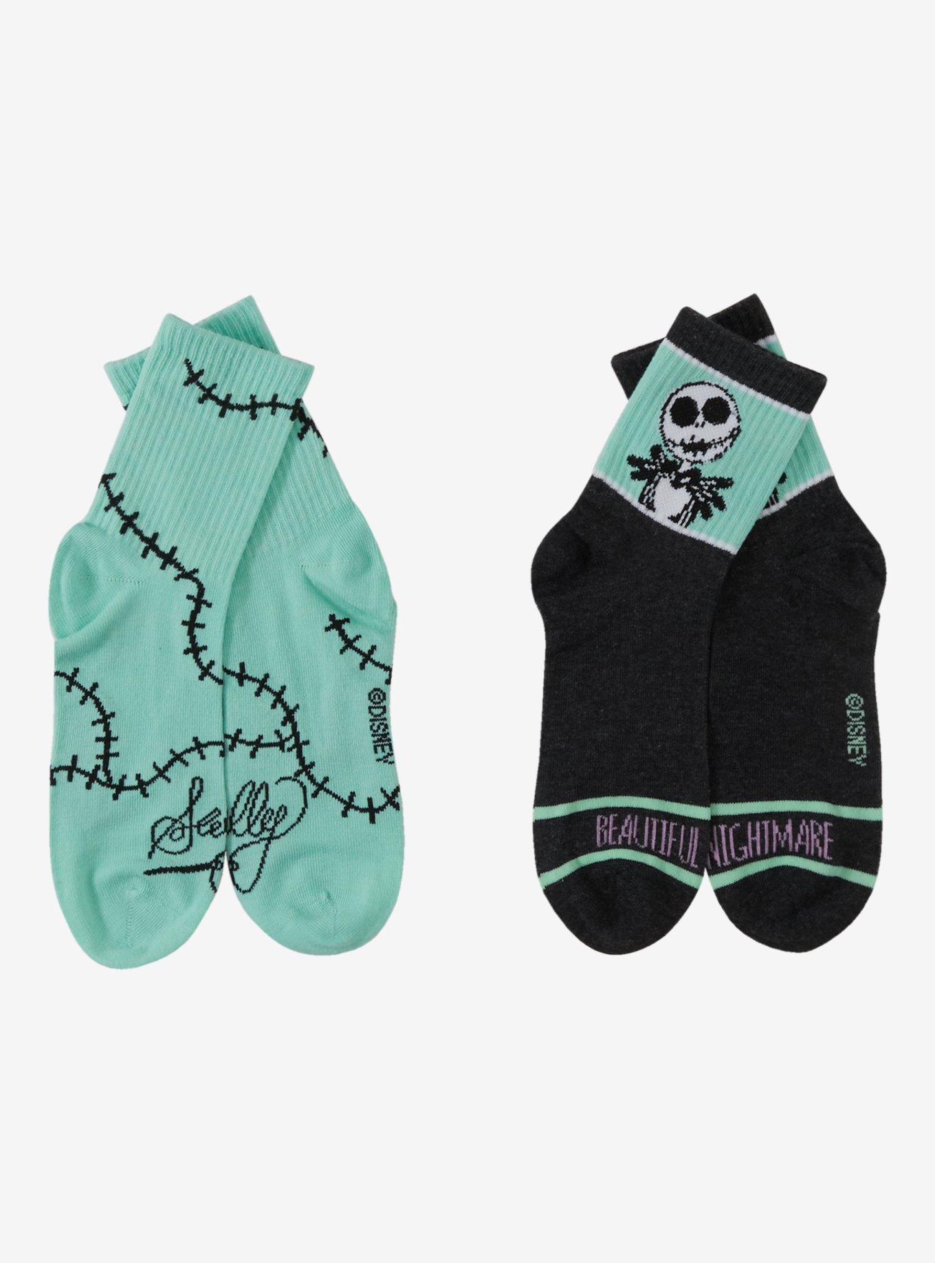 The Nightmare Before Christmas Jack Stitches Crew Socks 2 Pair, , hi-res