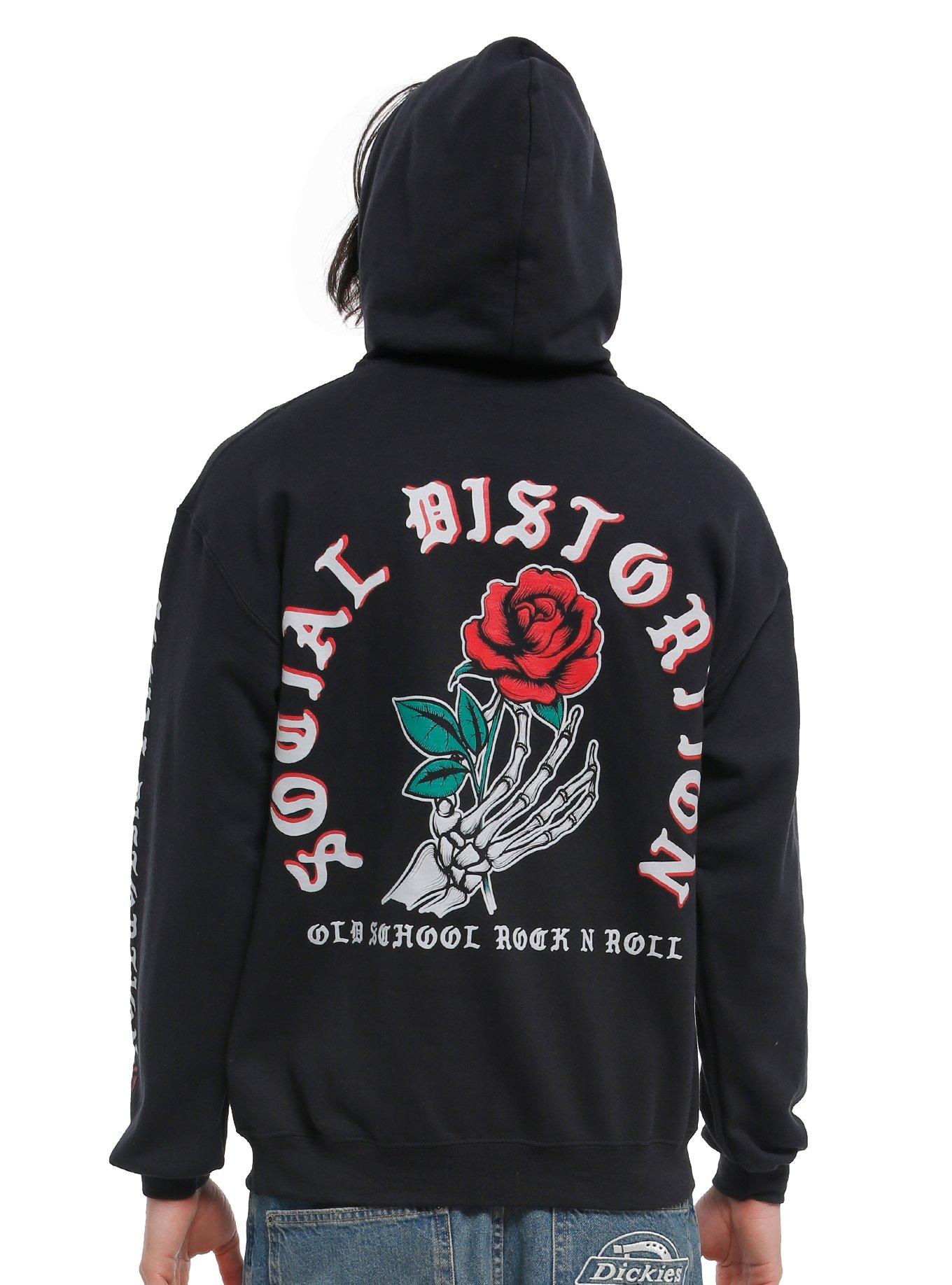 Social Distortion Roses Hoodie, , hi-res