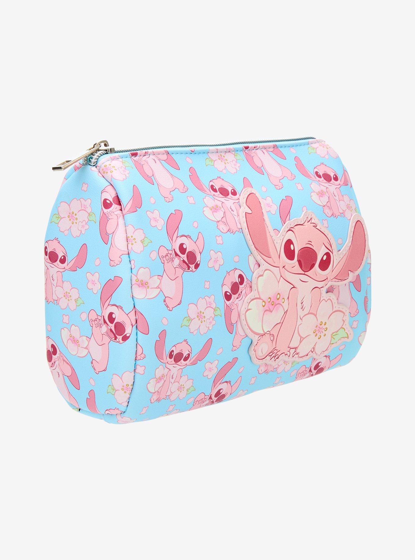 Disney Stitch Pink Cherry Blossom Makeup Bag, , hi-res