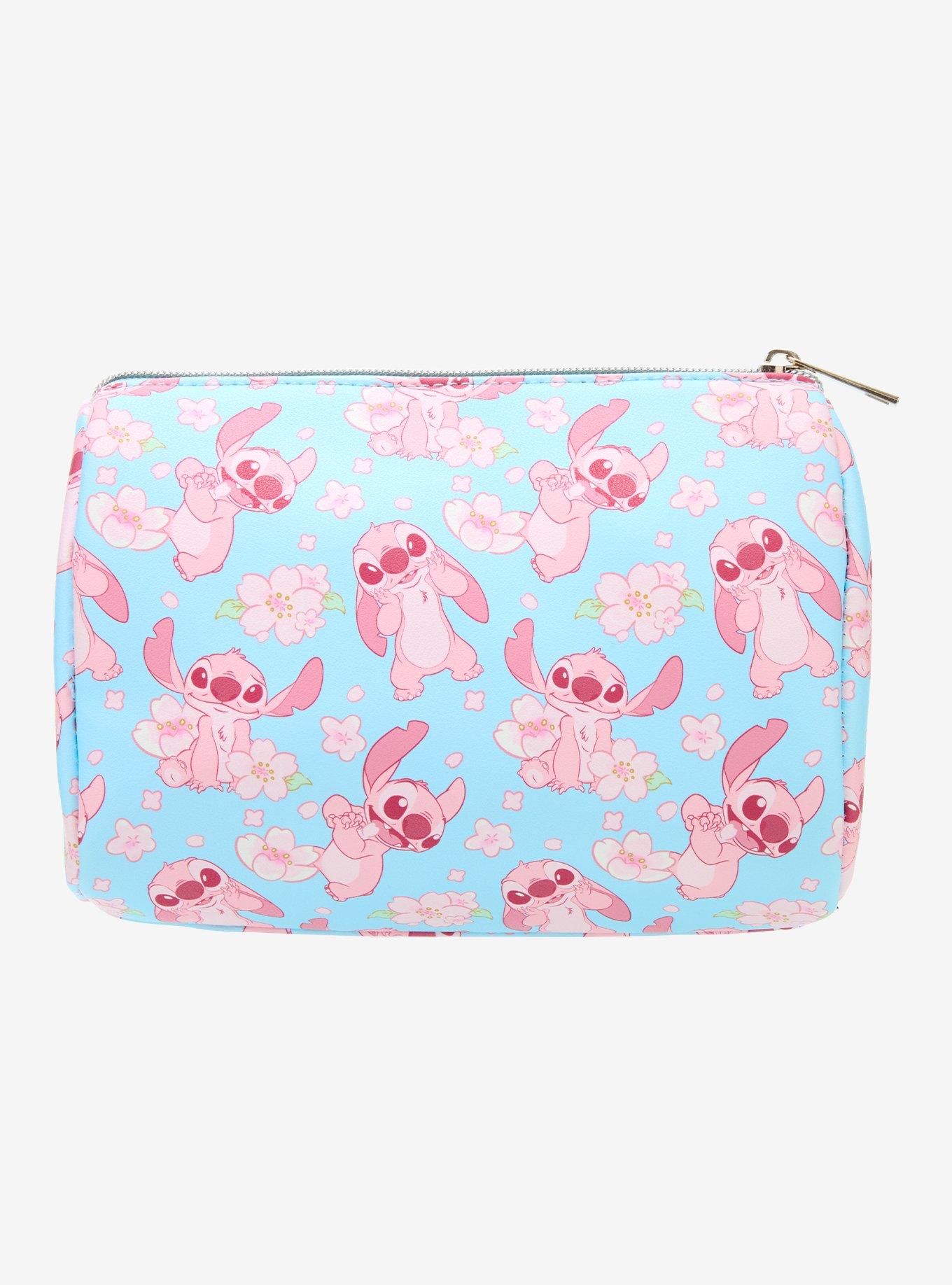 Disney Stitch Pink Cherry Blossom Makeup Bag, , alternate