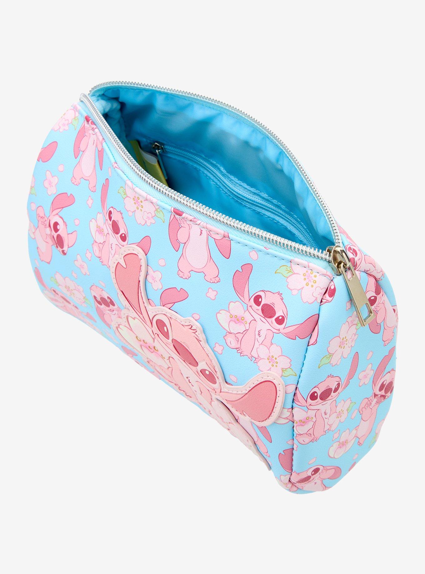 Disney Stitch Pink Cherry Blossom Makeup Bag, , alternate