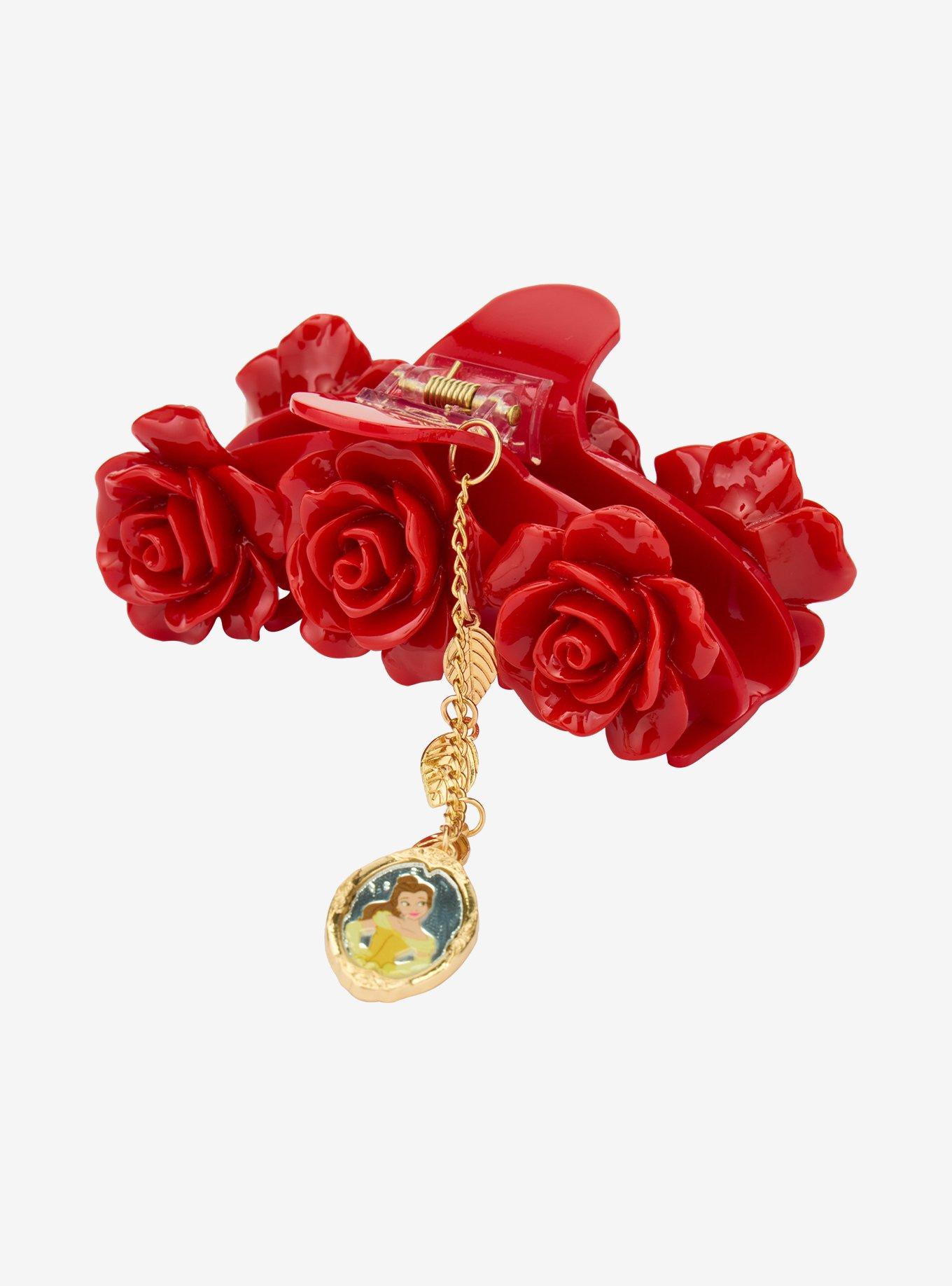 Disney Beauty and the Beast Belle Rose Claw Clip &mdash; BoxLunch Exclusive, , hi-res