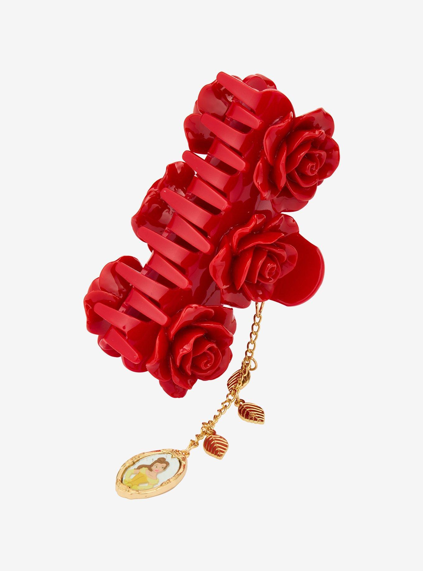 Disney Beauty and the Beast Belle Rose Claw Clip &mdash; BoxLunch Exclusive, , alternate