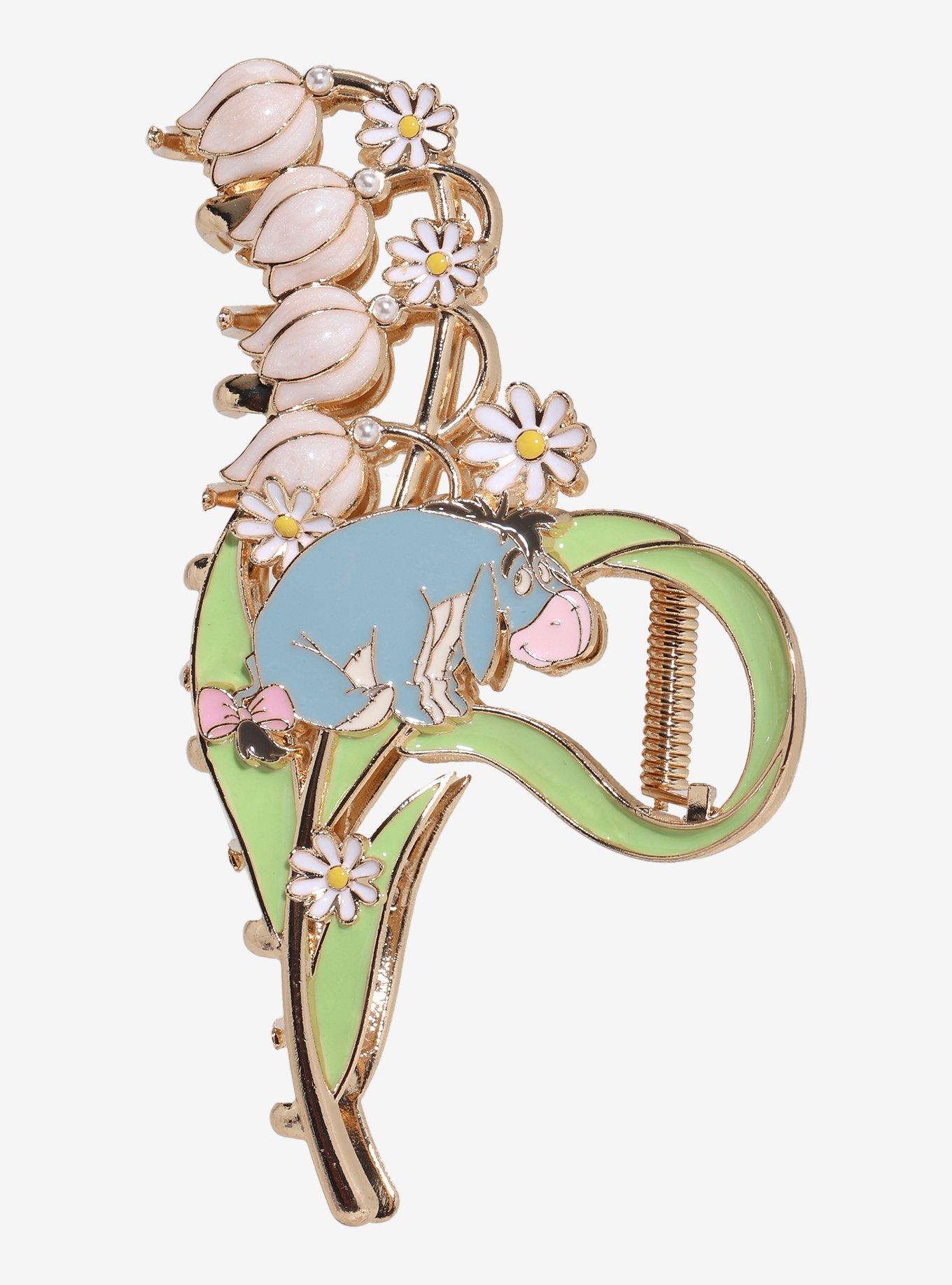 Disney Winnie the Pooh Eeyore Floral Claw Clip &mdash; BoxLunch Exclusive, , hi-res
