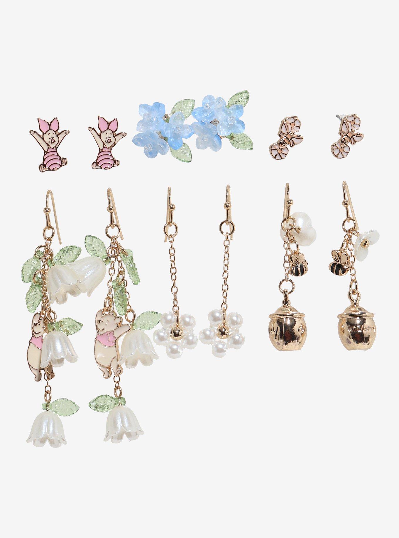 Disney Winnie the Pooh Botanical Earring Set &mdash; BoxLunch Exclusive, , hi-res