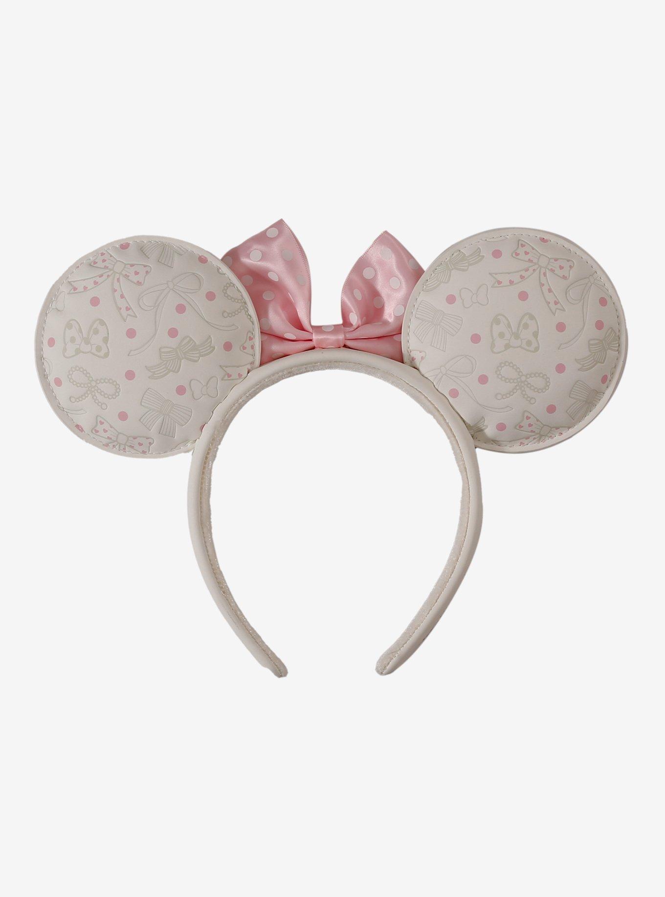 Loungefly Disney Minnie Mouse Polka Dot Bows White Ears - BoxLunch Exclusive, , alternate