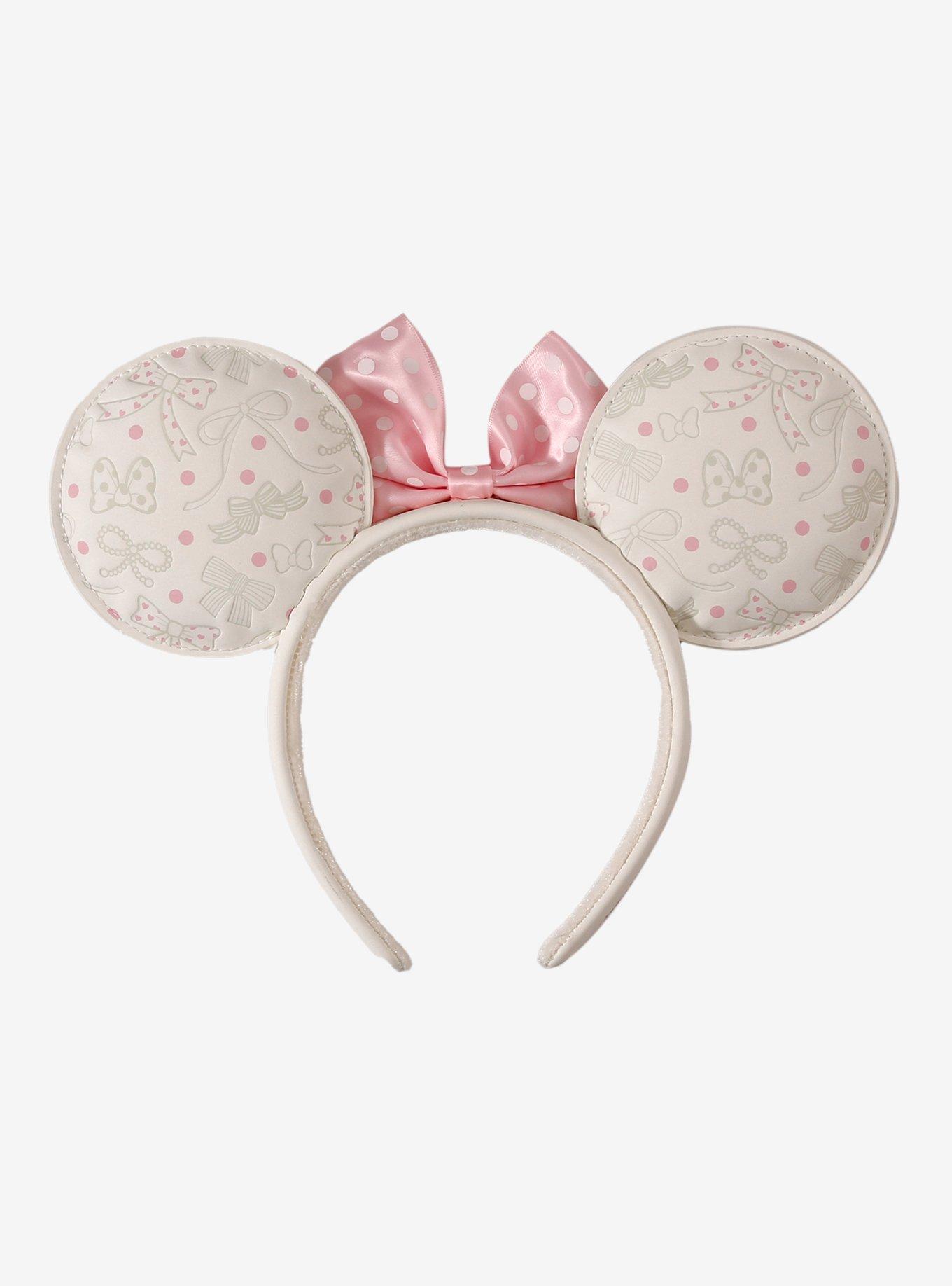 Loungefly Disney Minnie Mouse Polka Dot Bows White Ears - BoxLunch Exclusive, , alternate