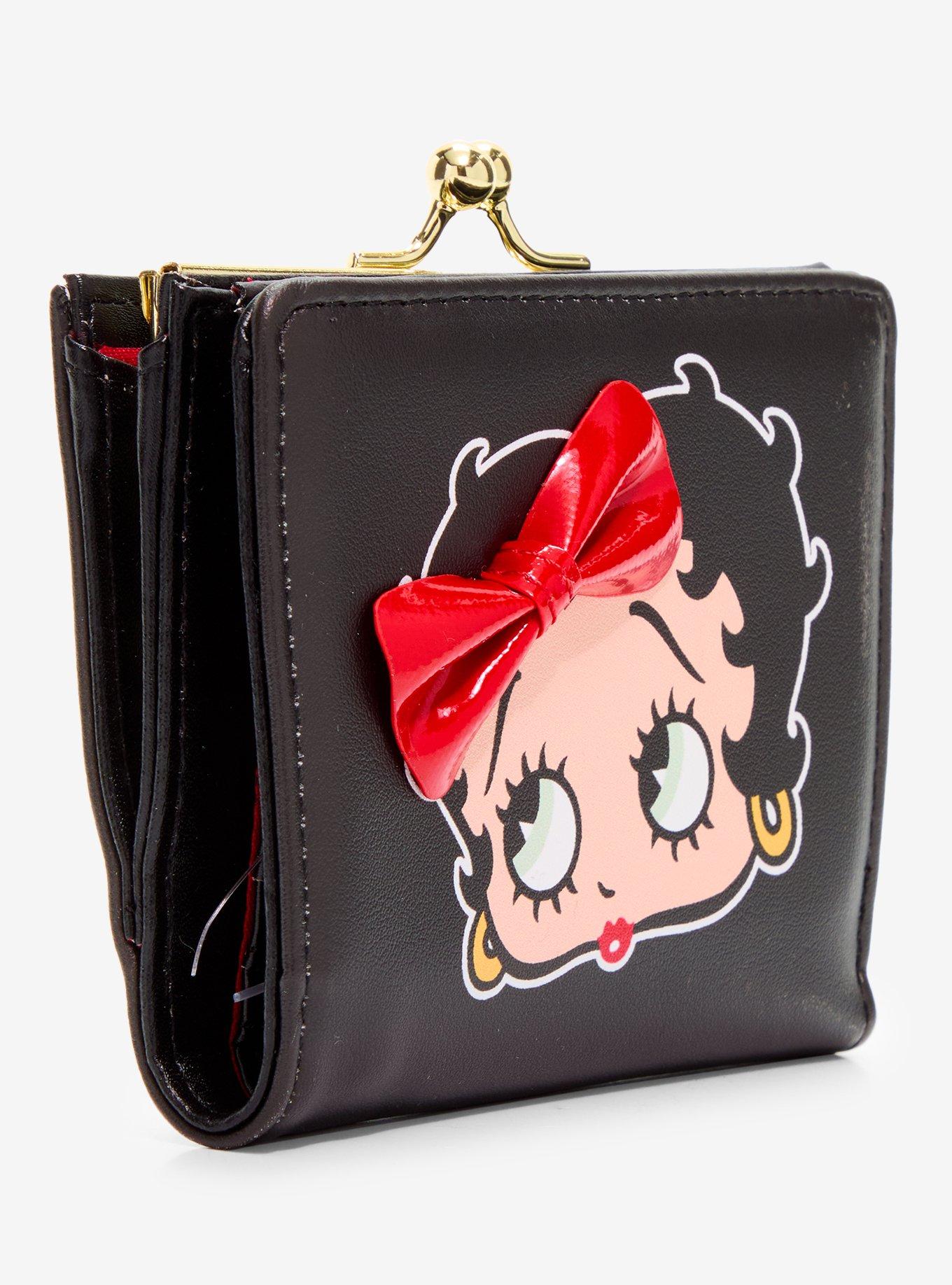 Betty Boop Bow Kisslock Wallet, , hi-res
