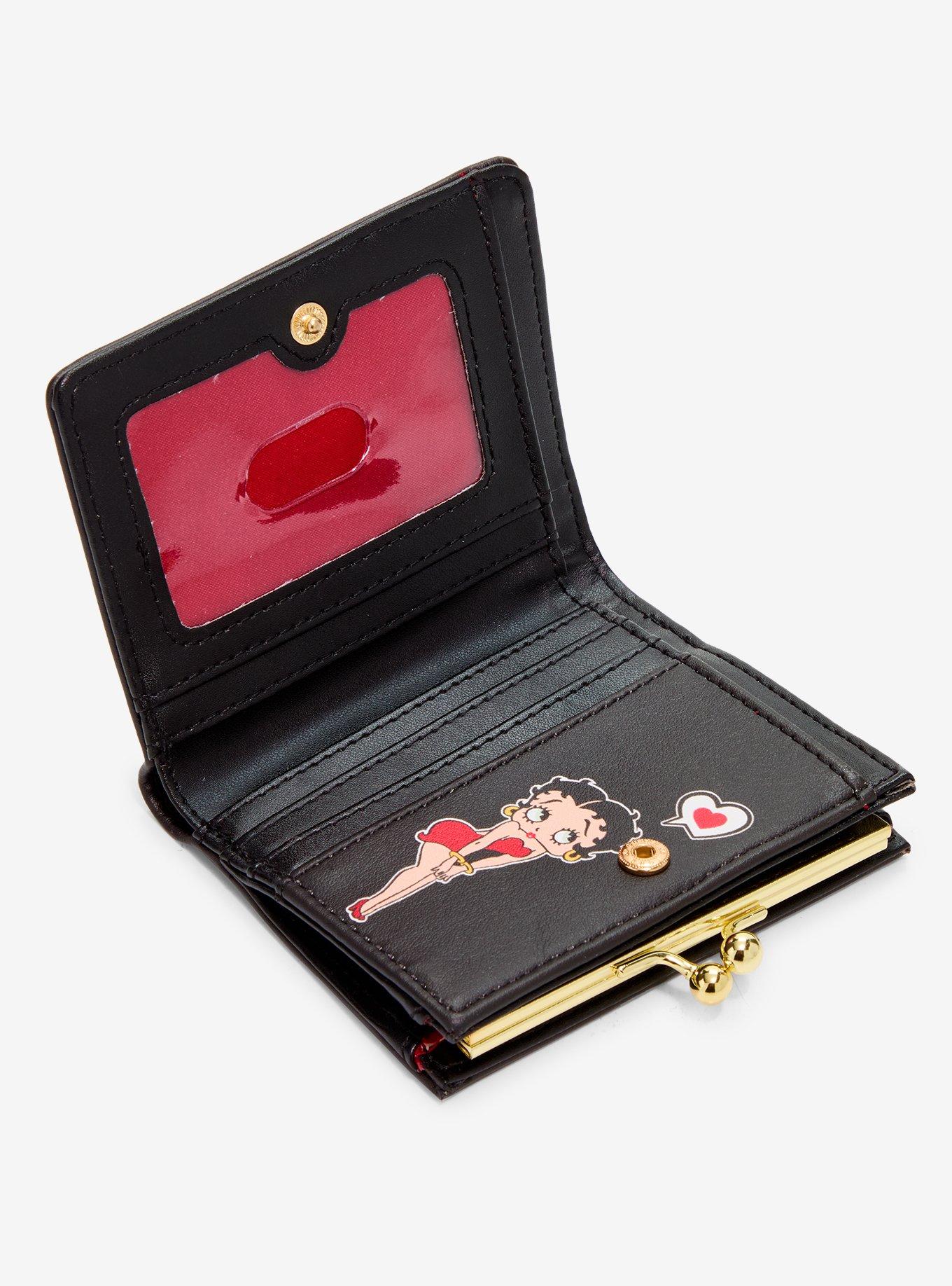 Betty Boop Bow Kisslock Wallet, , alternate