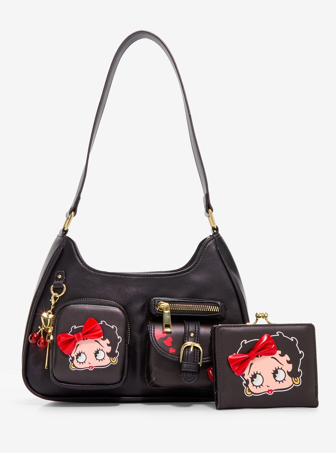Betty Boop Bow Kisslock Wallet, , alternate