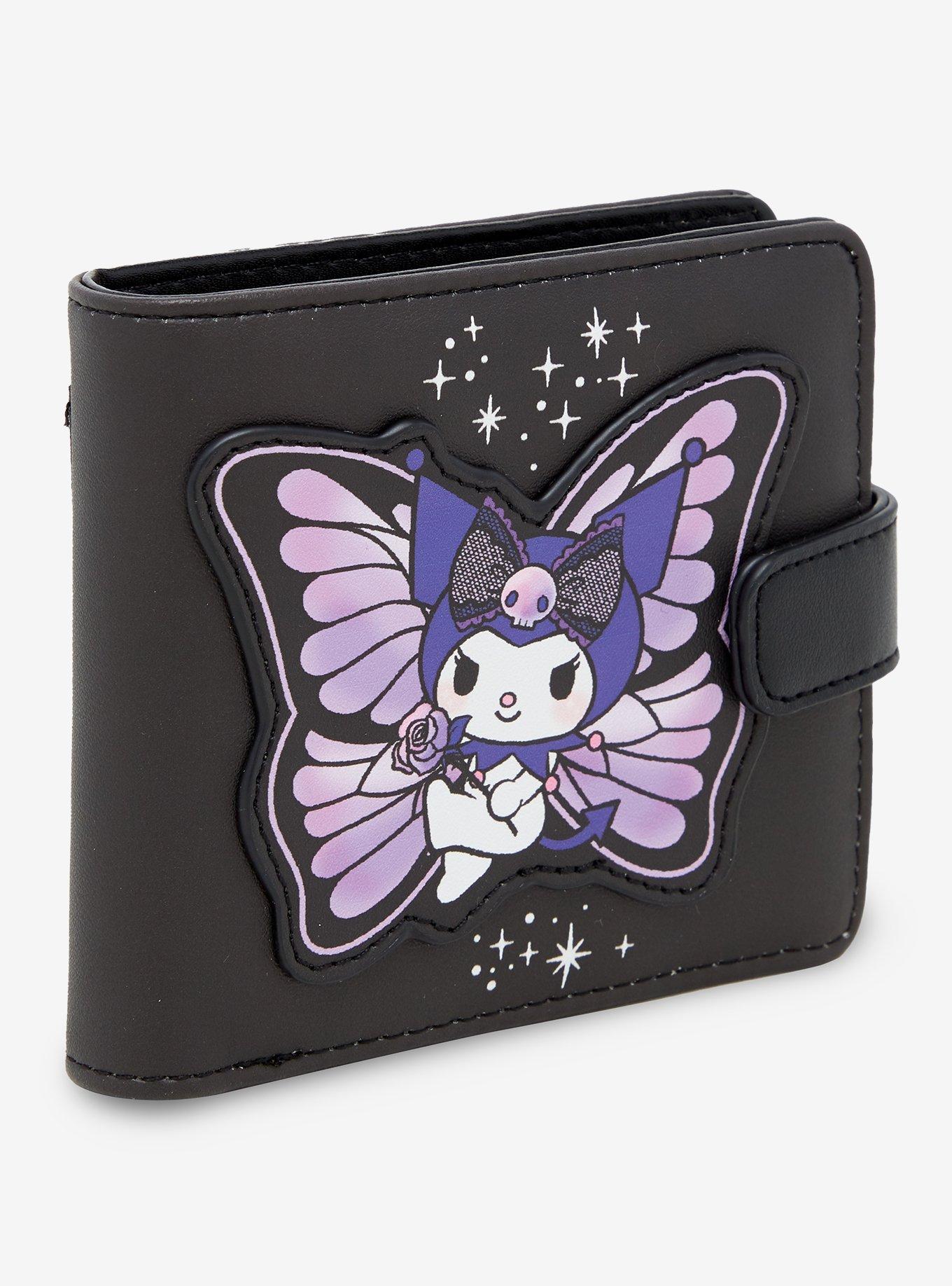 Kuromi Purple Butterfly Garden Mini Wallet, , hi-res