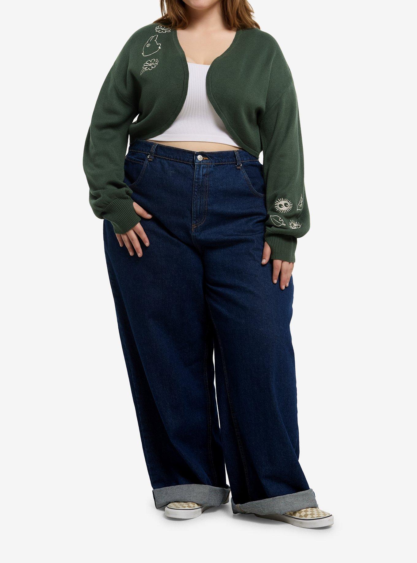 Studio Ghibli&reg; My Neighbor Totoro Embroidered Knit Shrug Plus Size, , hi-res